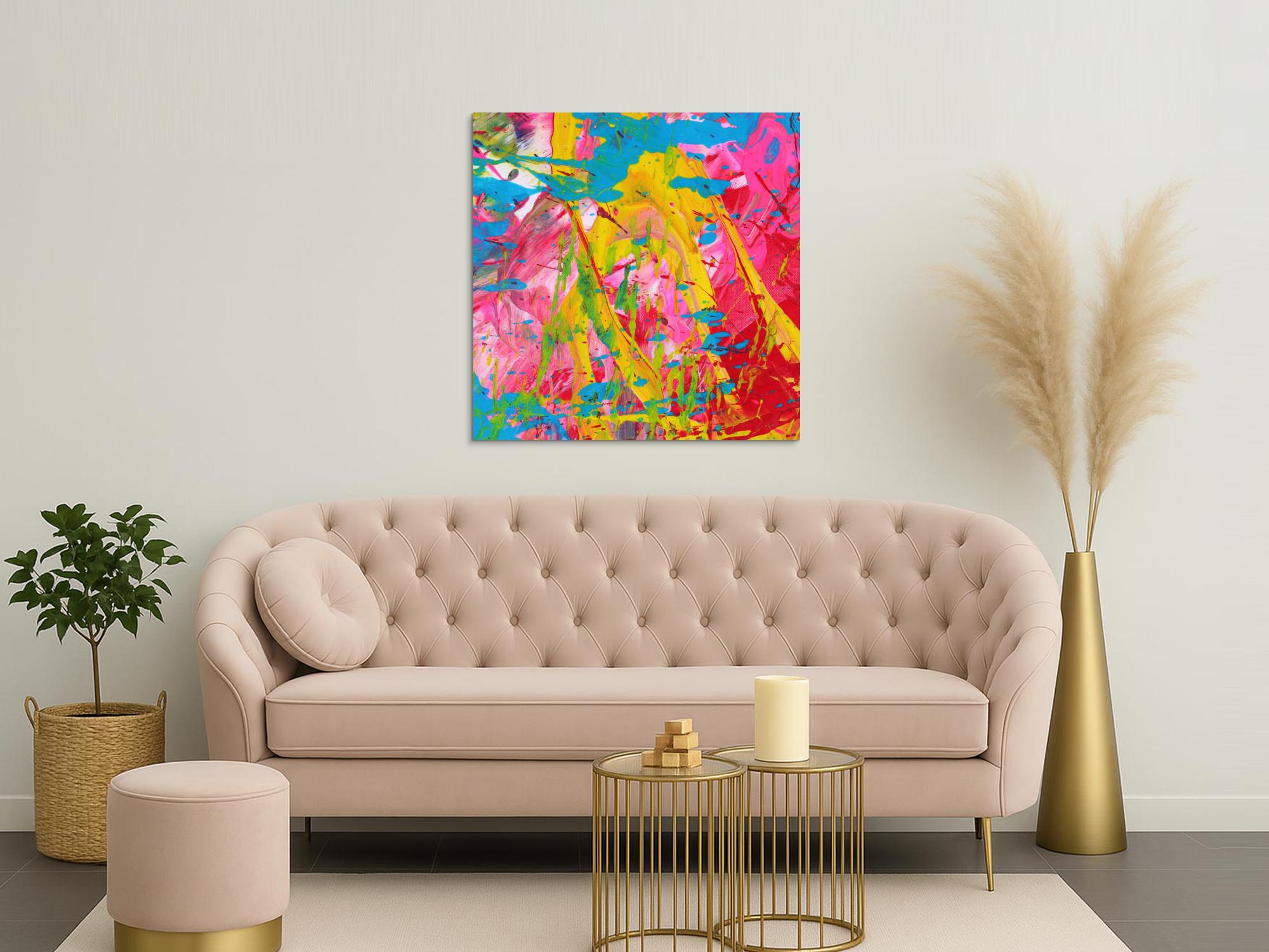 Abstraktes Bild auf Leinwand