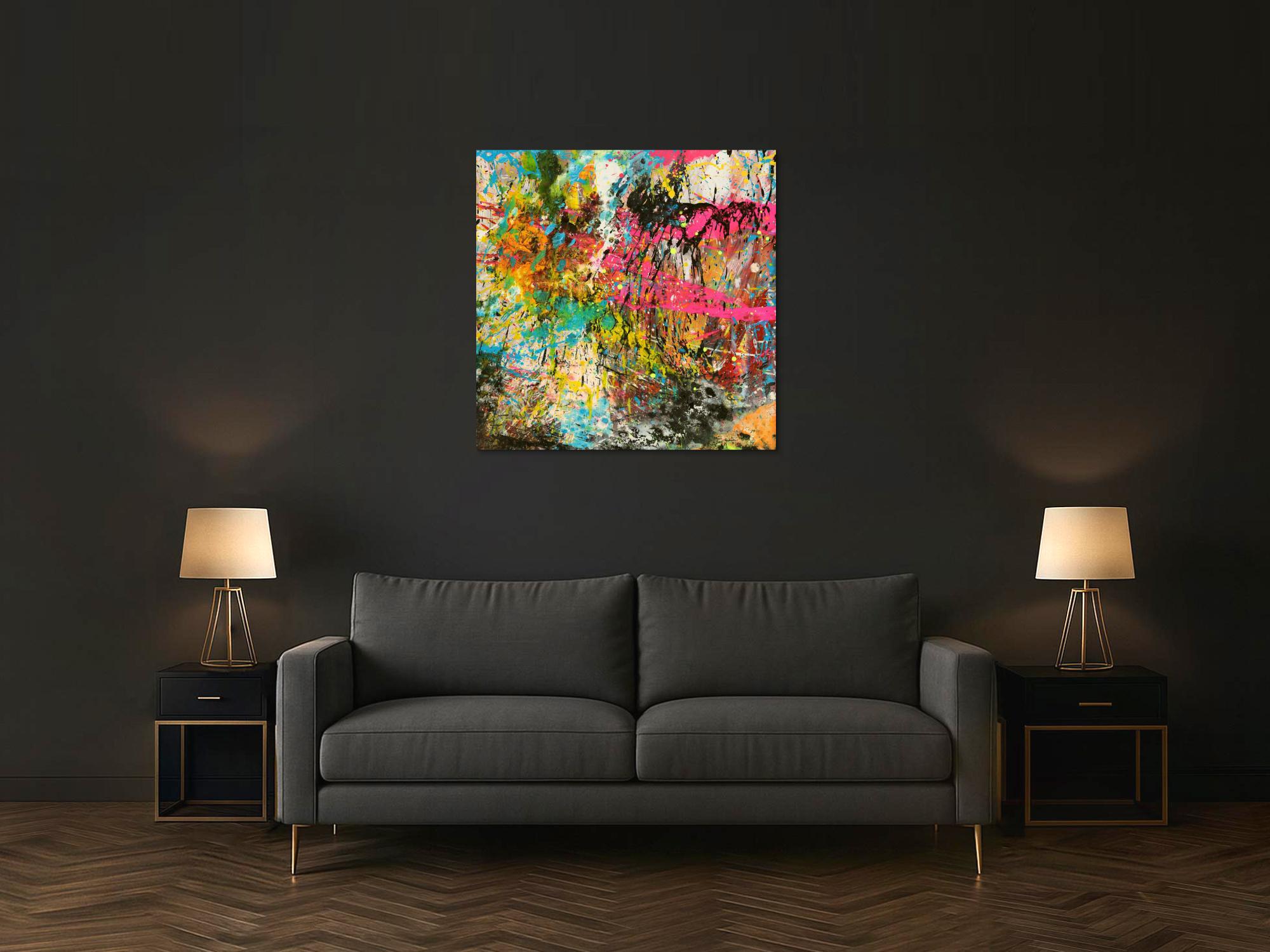 Abstraktes Bild auf Leinwand