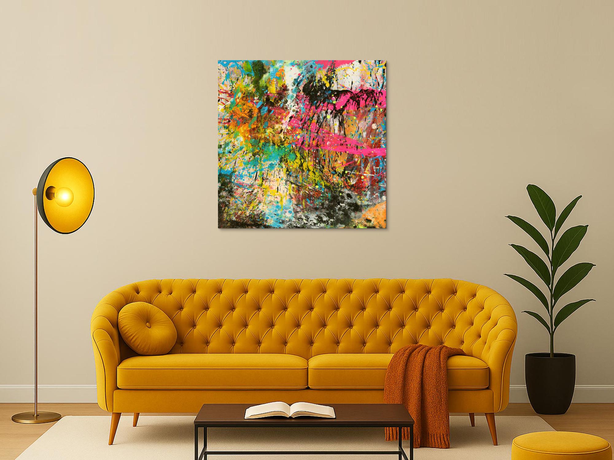 Abstraktes Bild auf Leinwand