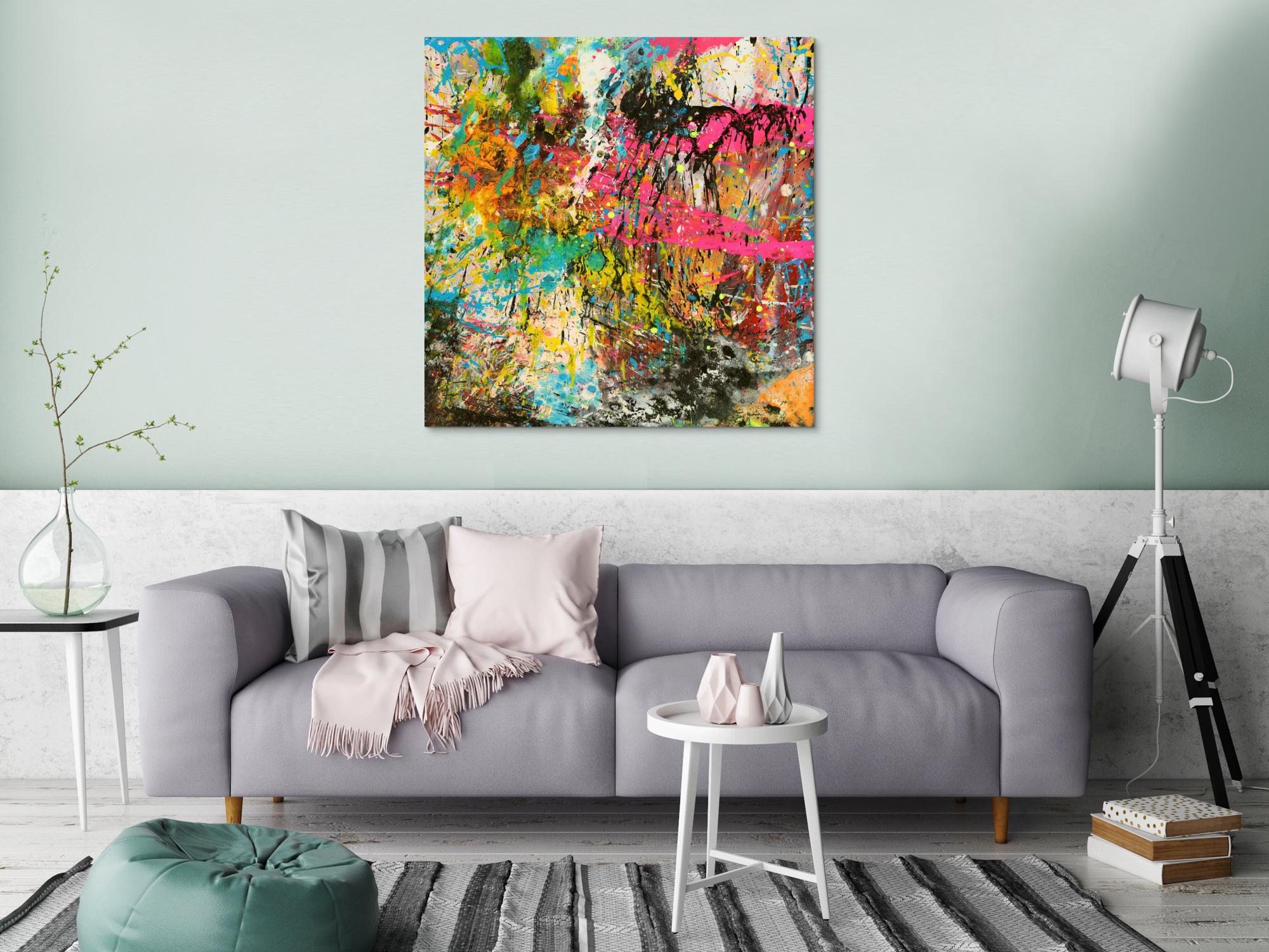 Abstraktes Bild auf Leinwand