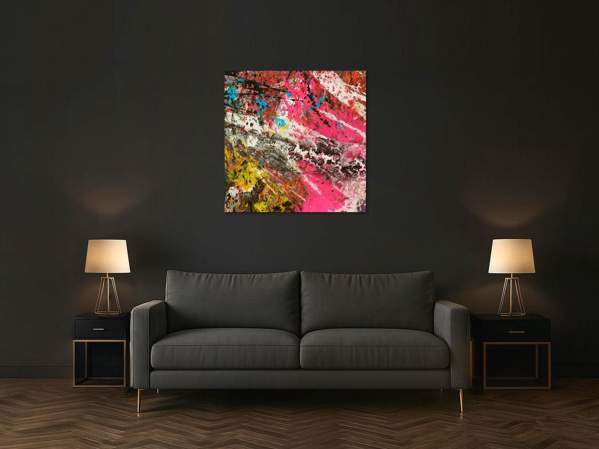 Abstraktes Bild auf Leinwand