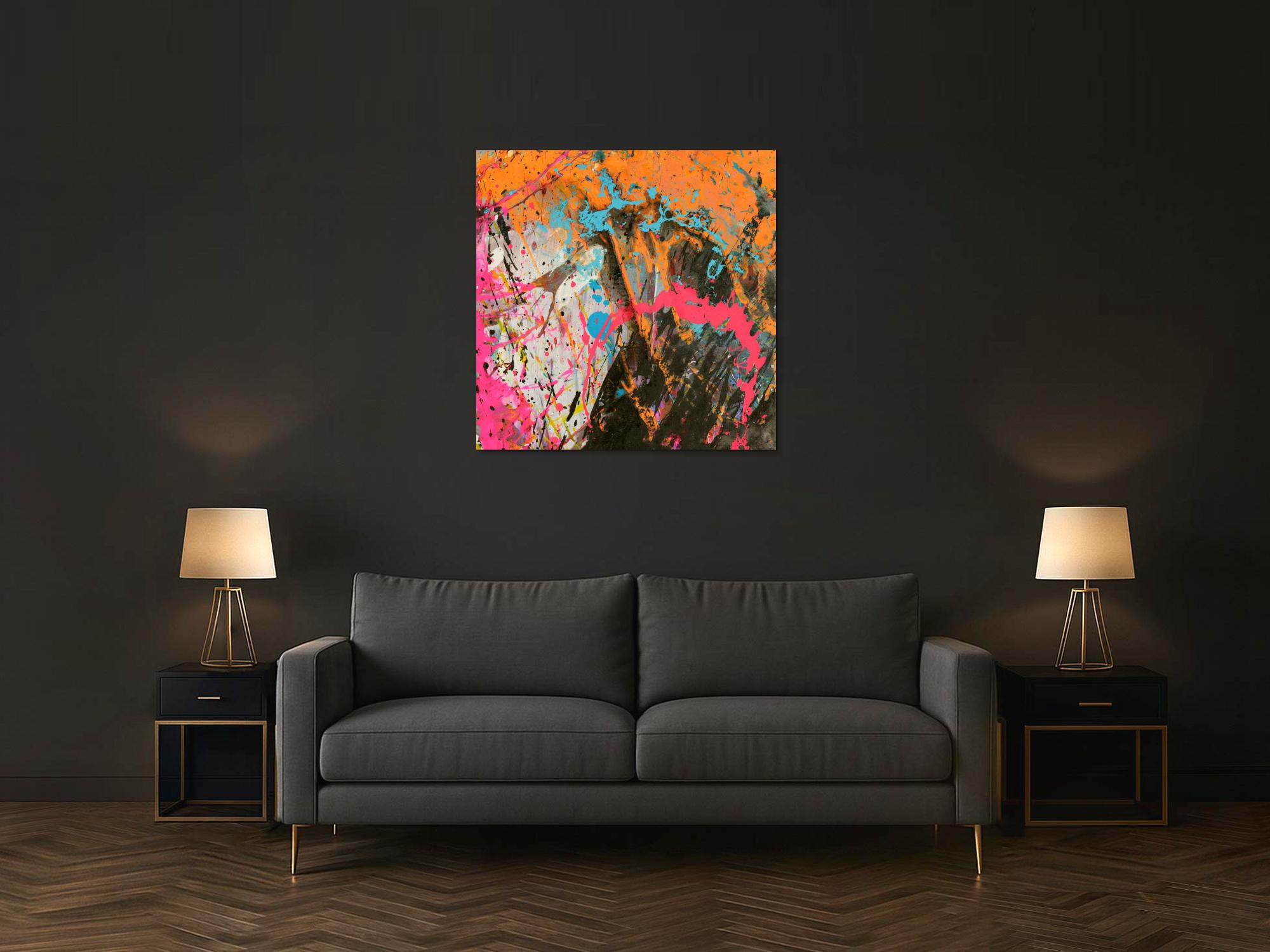 Abstraktes Bild auf Leinwand