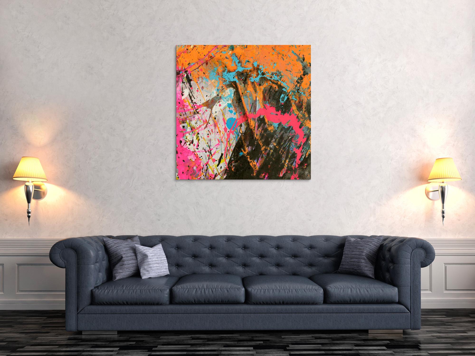 Abstraktes Bild auf Leinwand