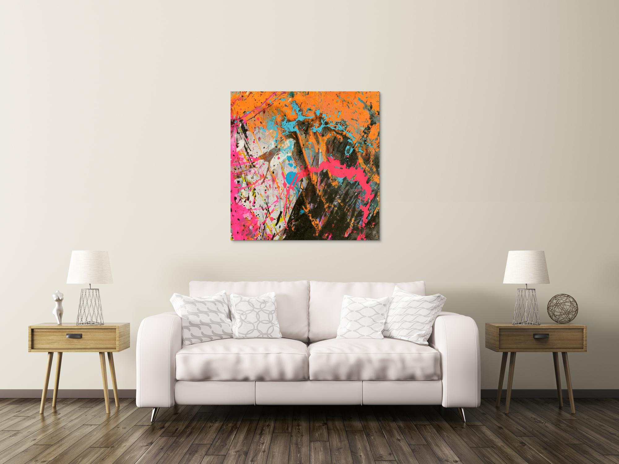 Abstraktes Bild auf Leinwand