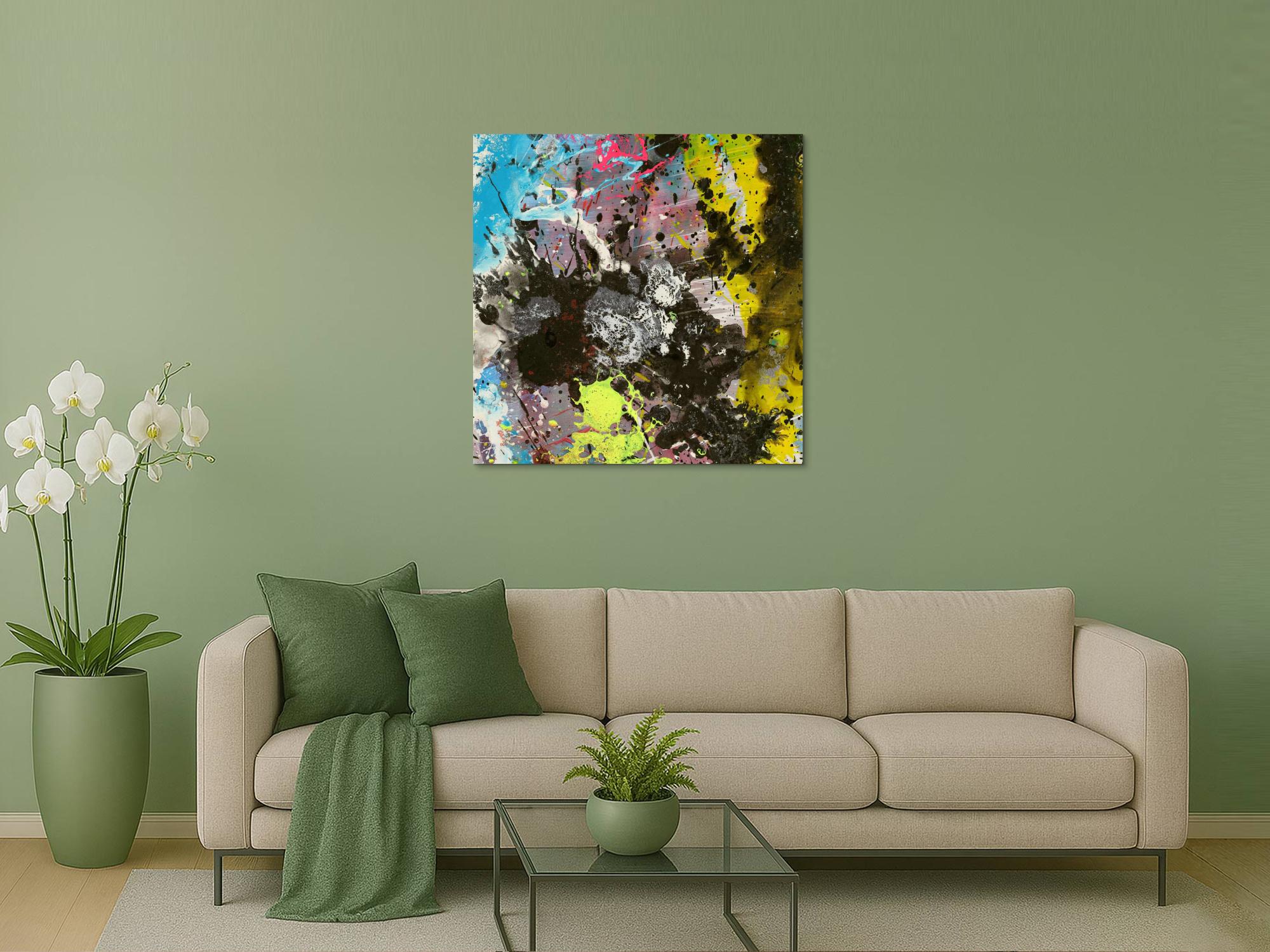 Abstraktes Bild auf Leinwand