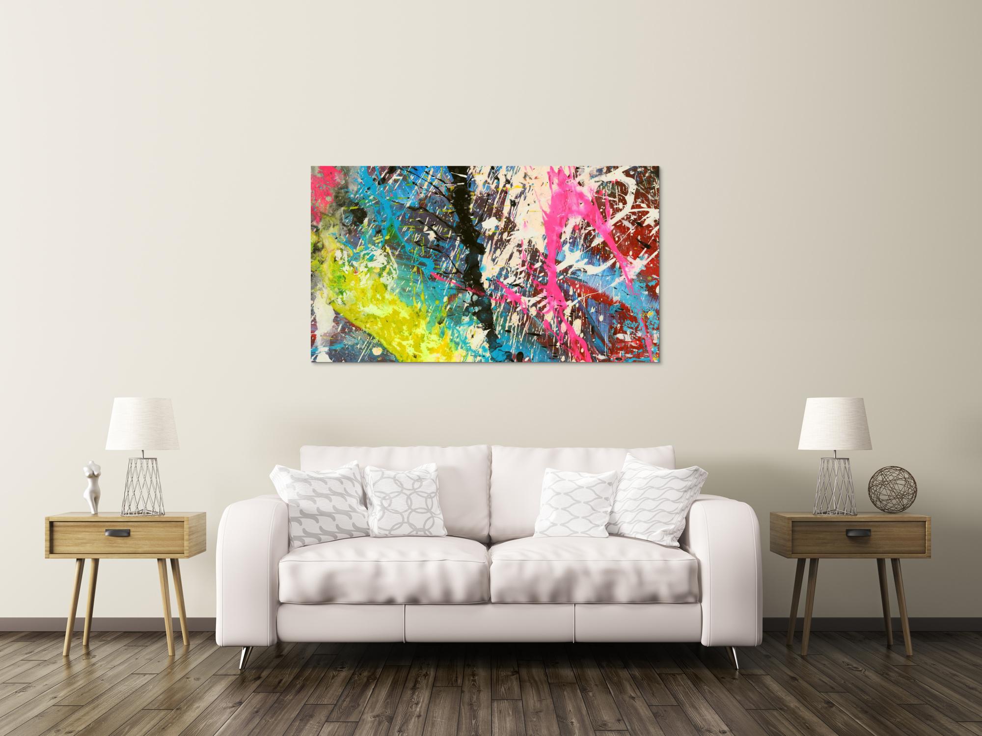 Abstraktes Bild auf Leinwand