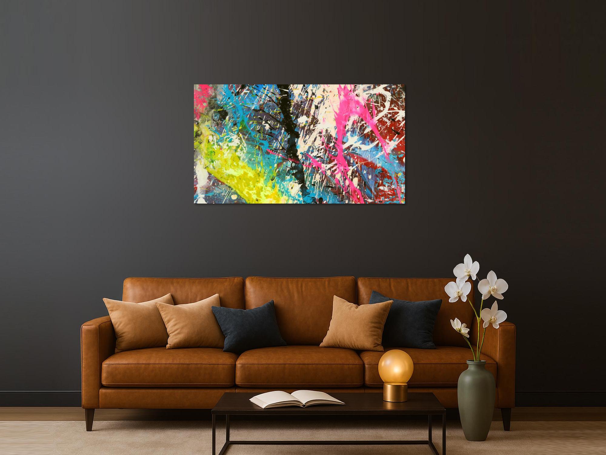 Abstraktes Bild auf Leinwand