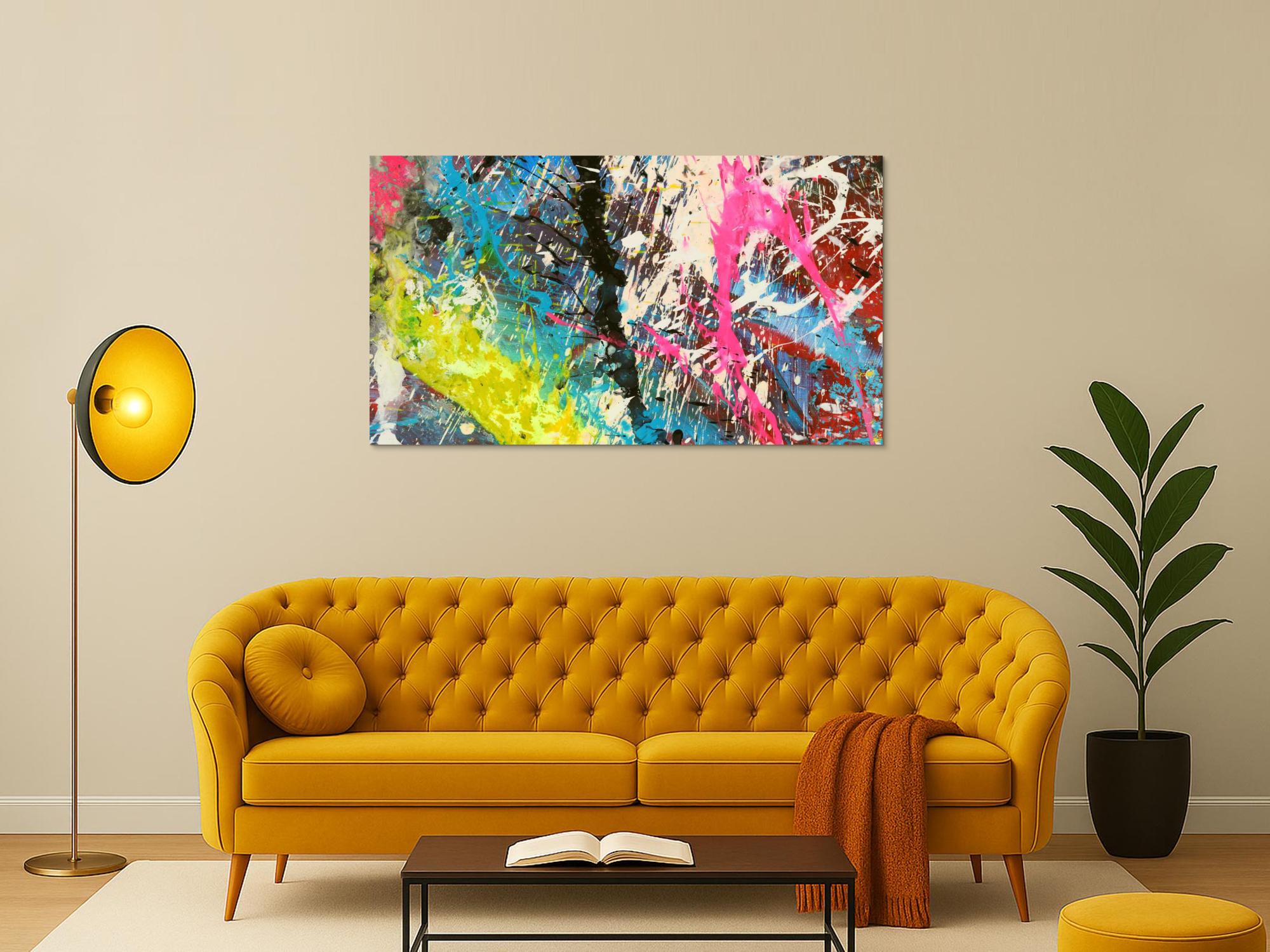 Abstraktes Bild auf Leinwand