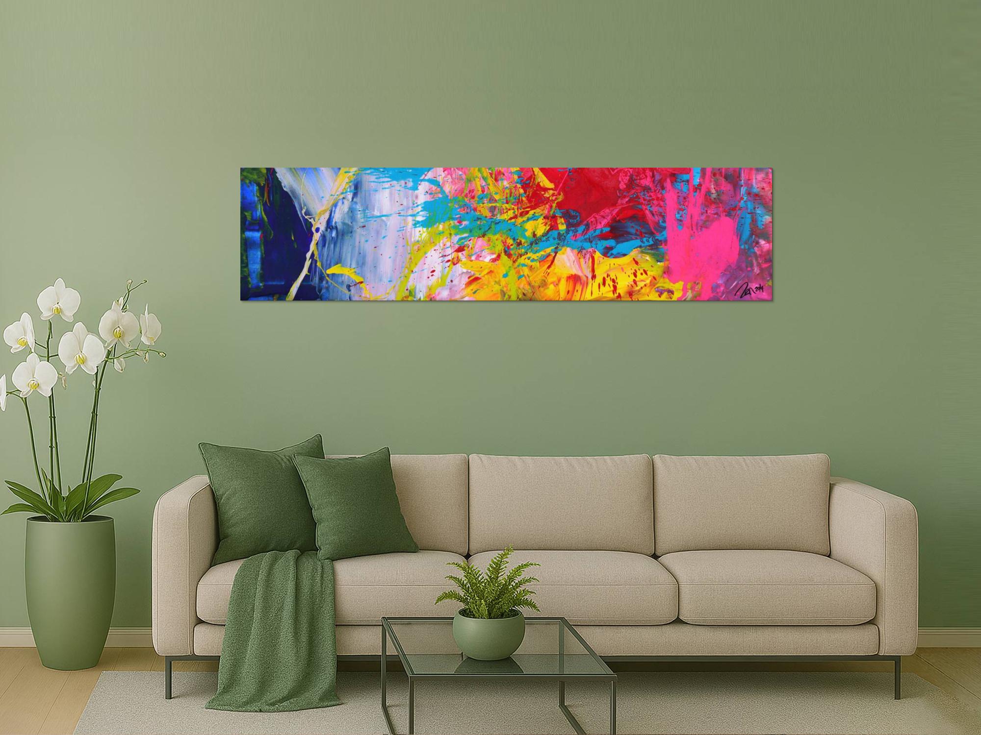 Abstraktes Bild auf Leinwand