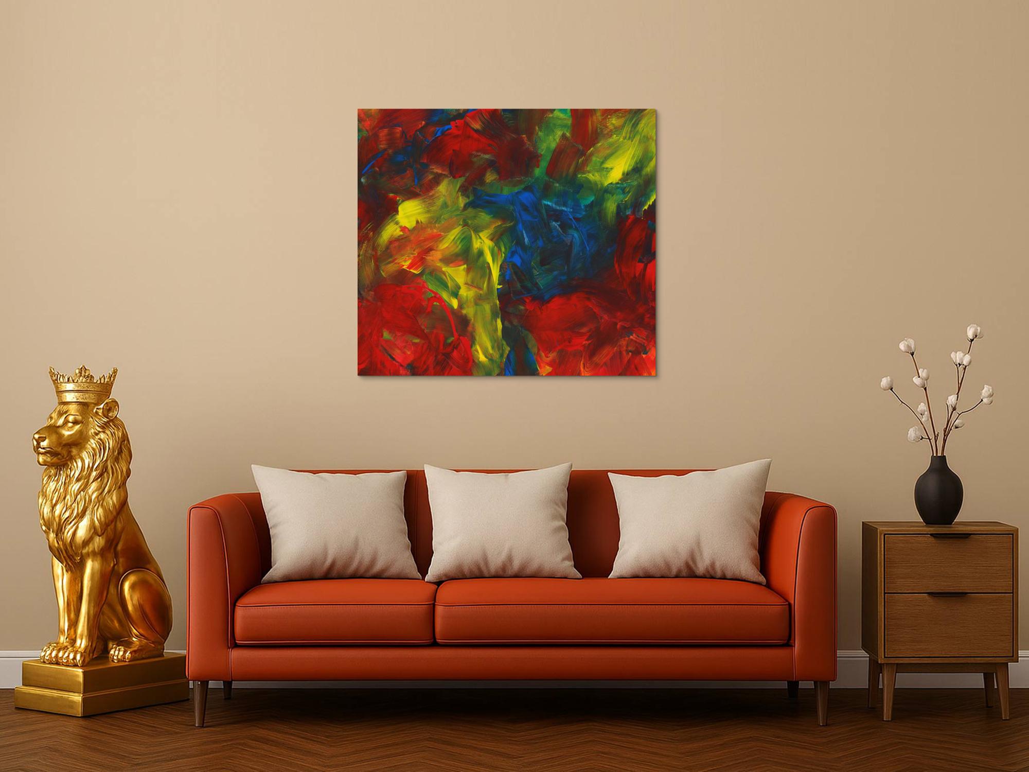 Abstraktes Bild auf Leinwand