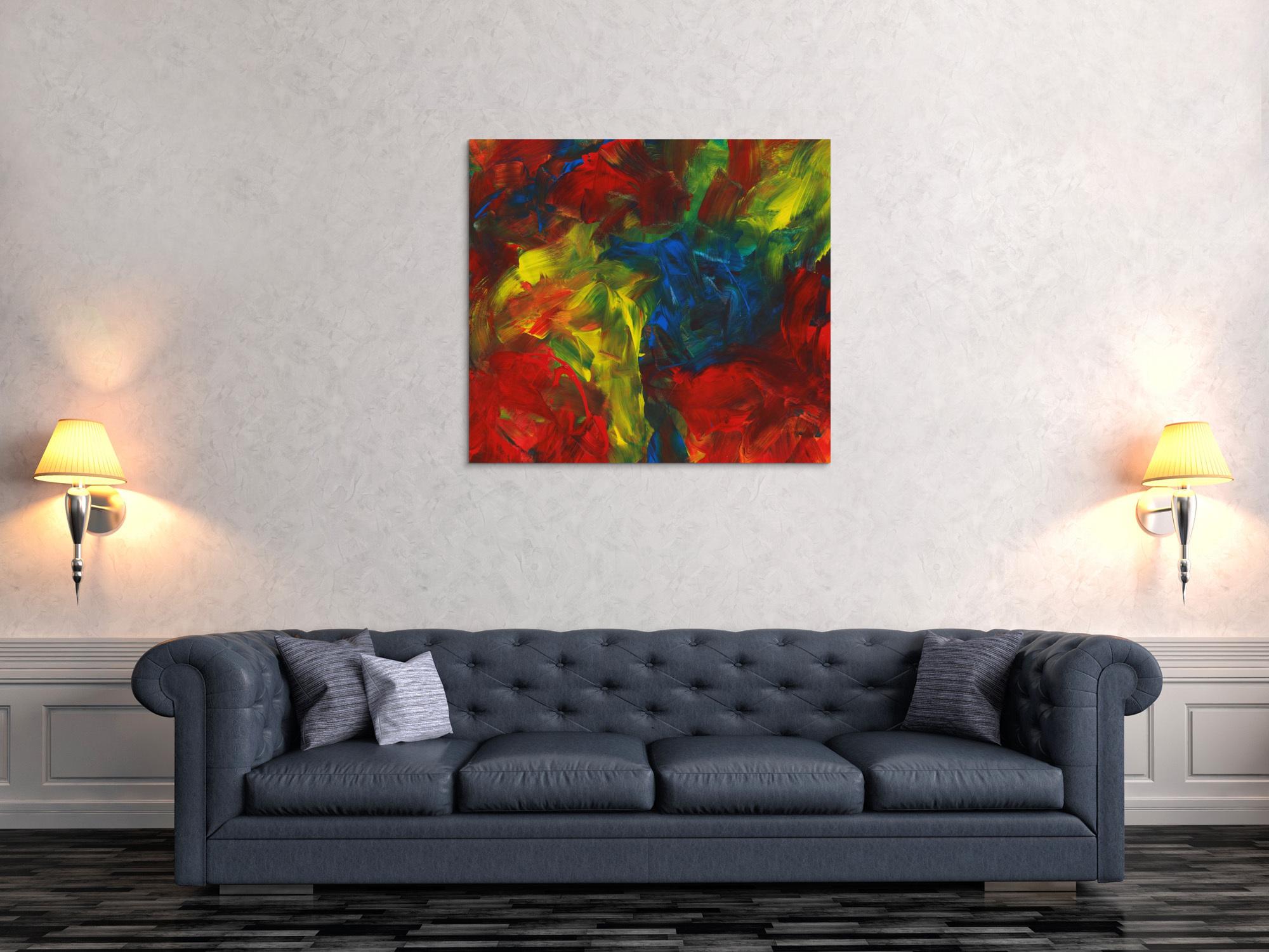 Abstraktes Bild auf Leinwand