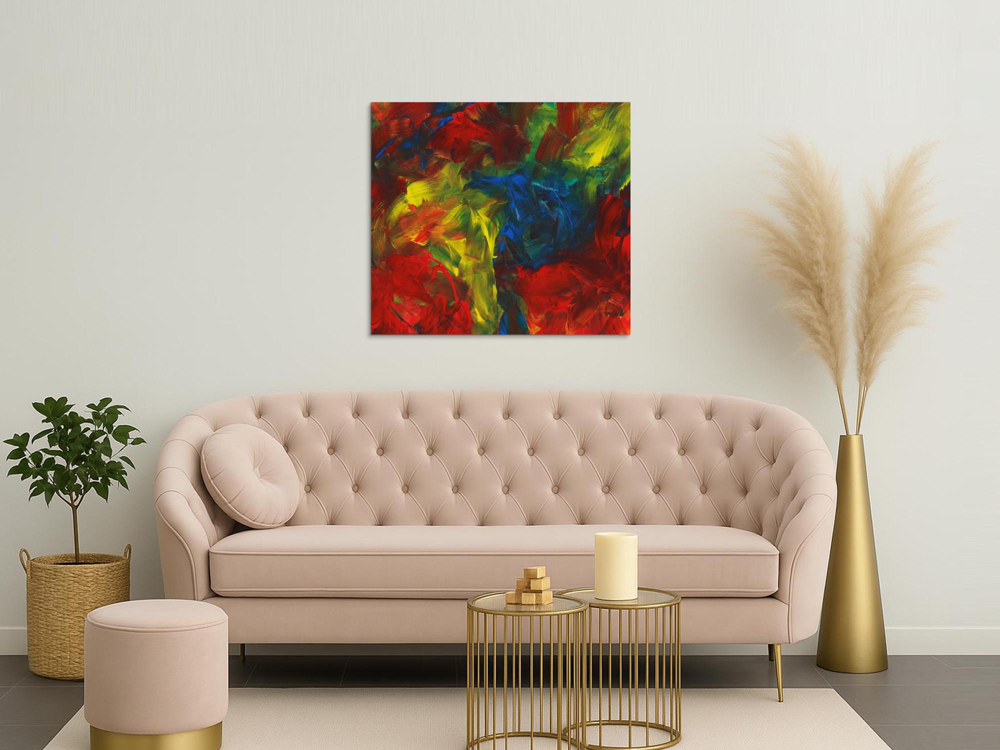 Abstraktes Bild auf Leinwand