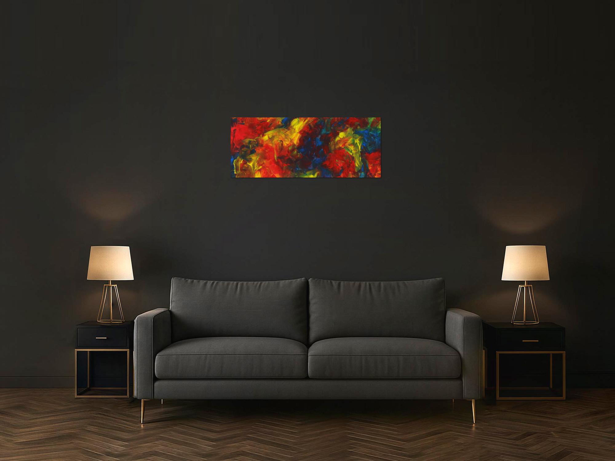 Abstraktes Bild auf Leinwand