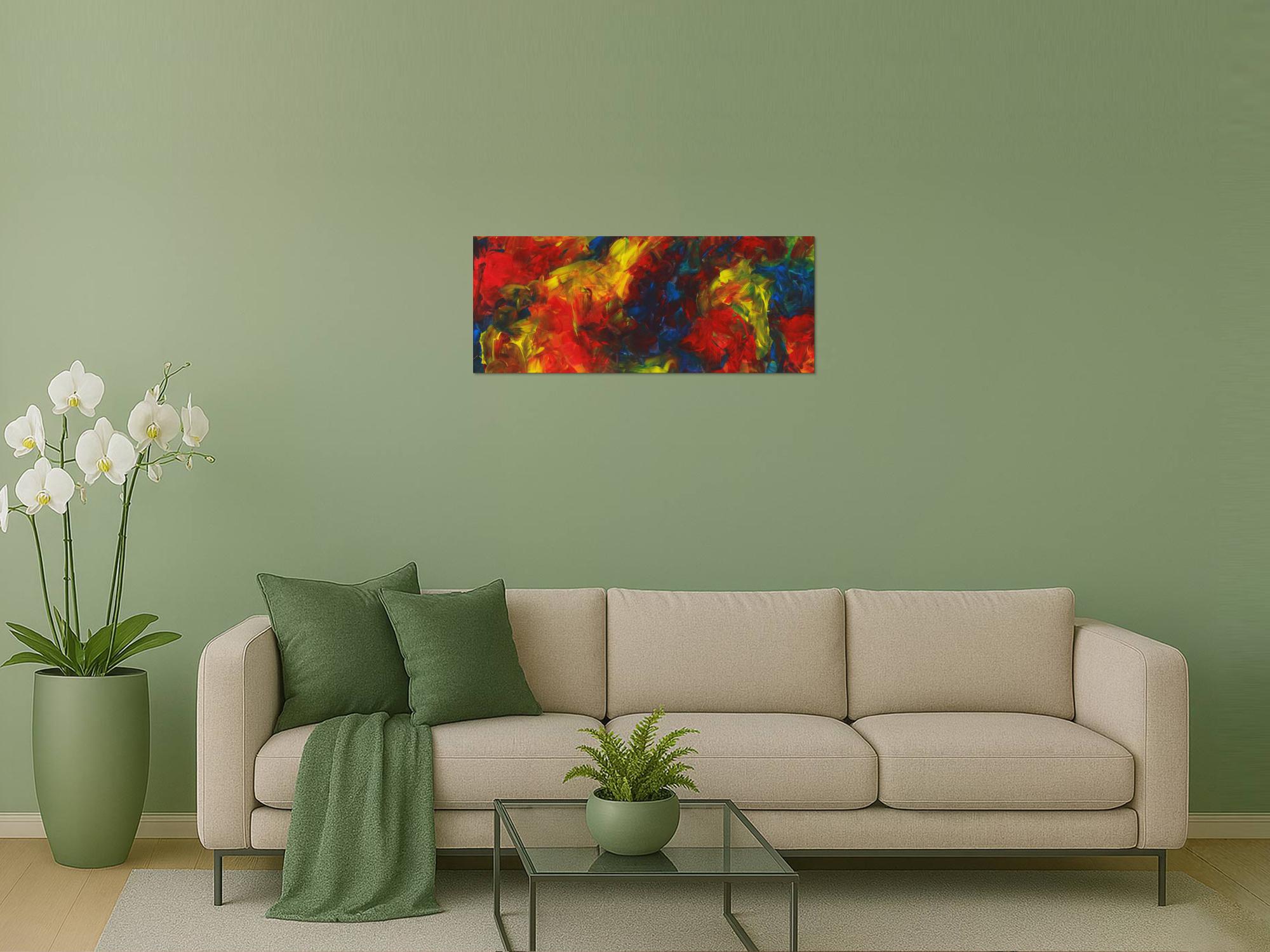 Abstraktes Bild auf Leinwand