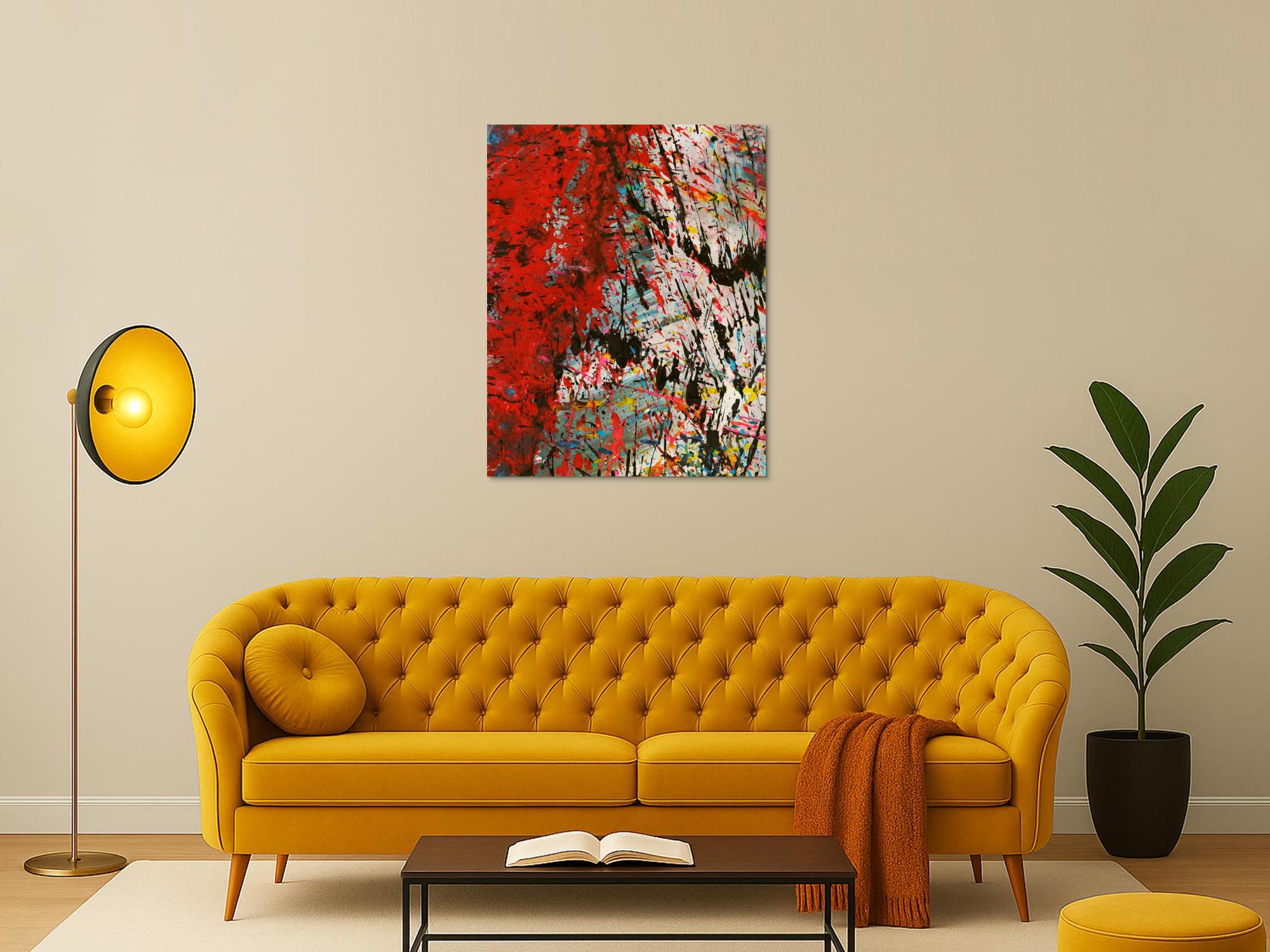 Abstraktes Bild auf Leinwand