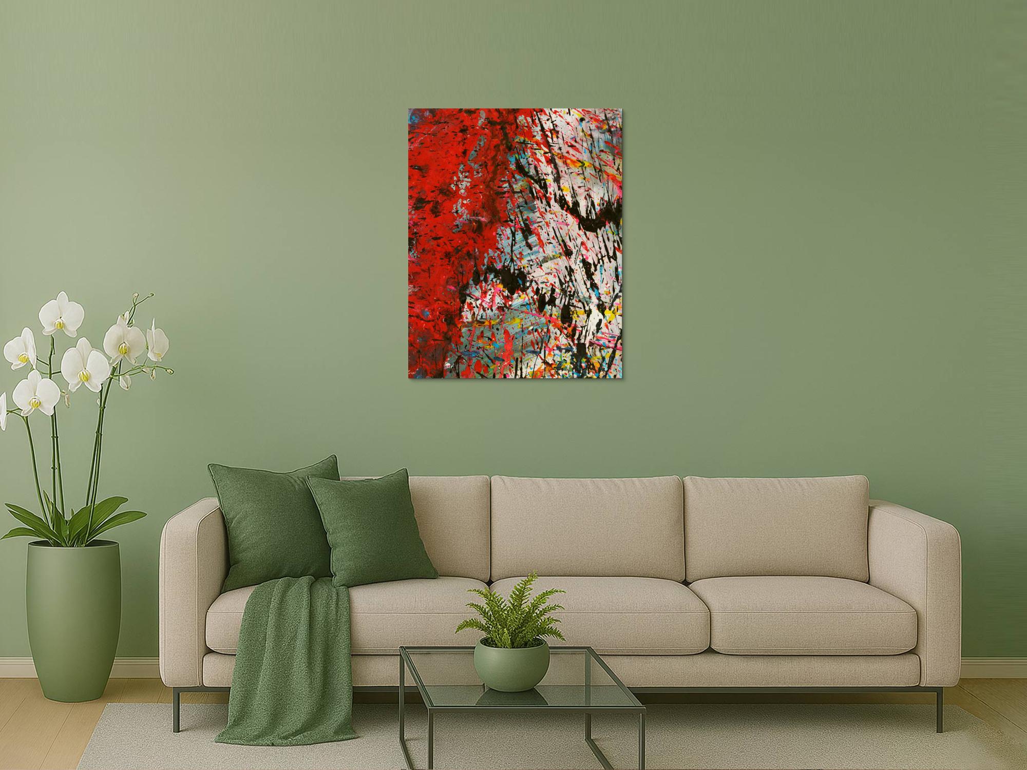 Abstraktes Bild auf Leinwand