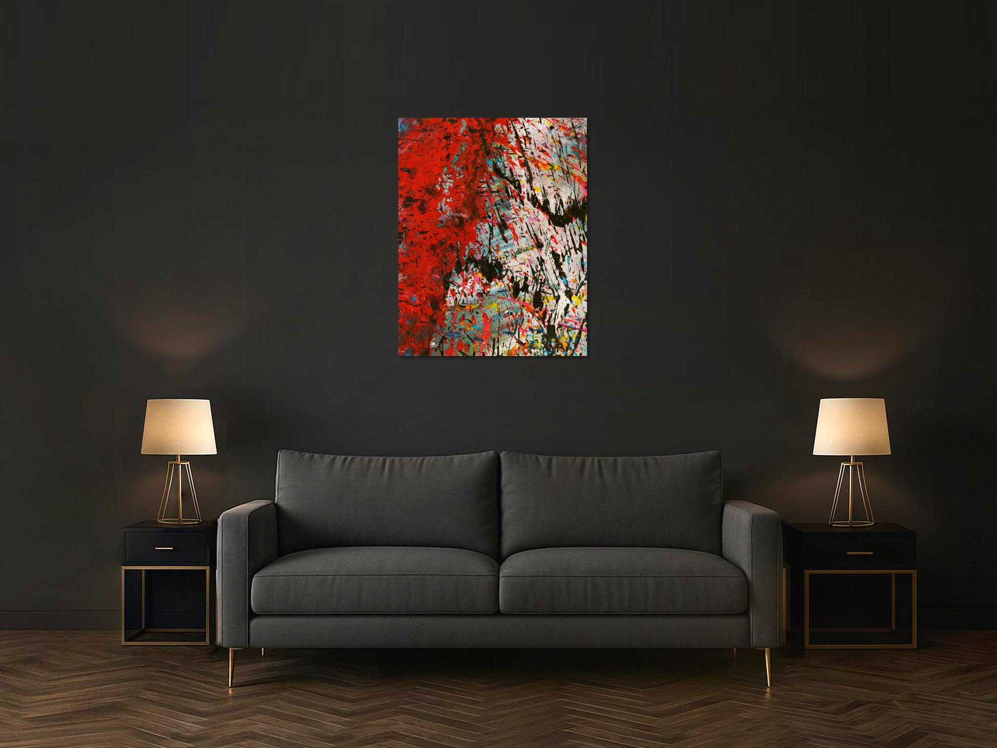 Abstraktes Bild auf Leinwand