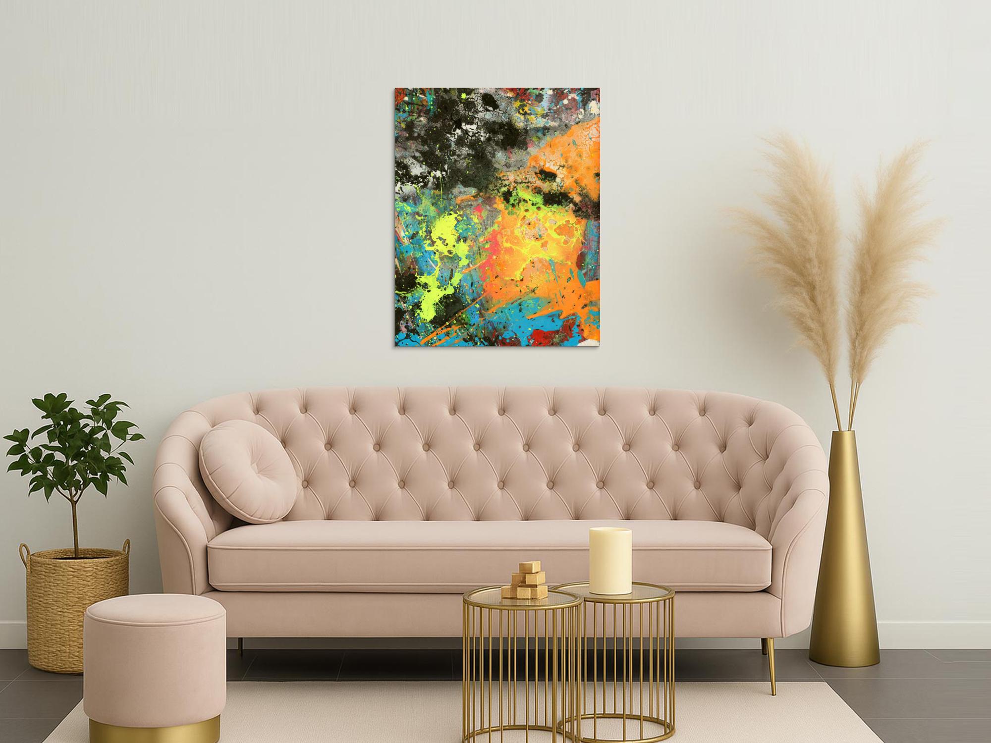 Abstraktes Bild auf Leinwand