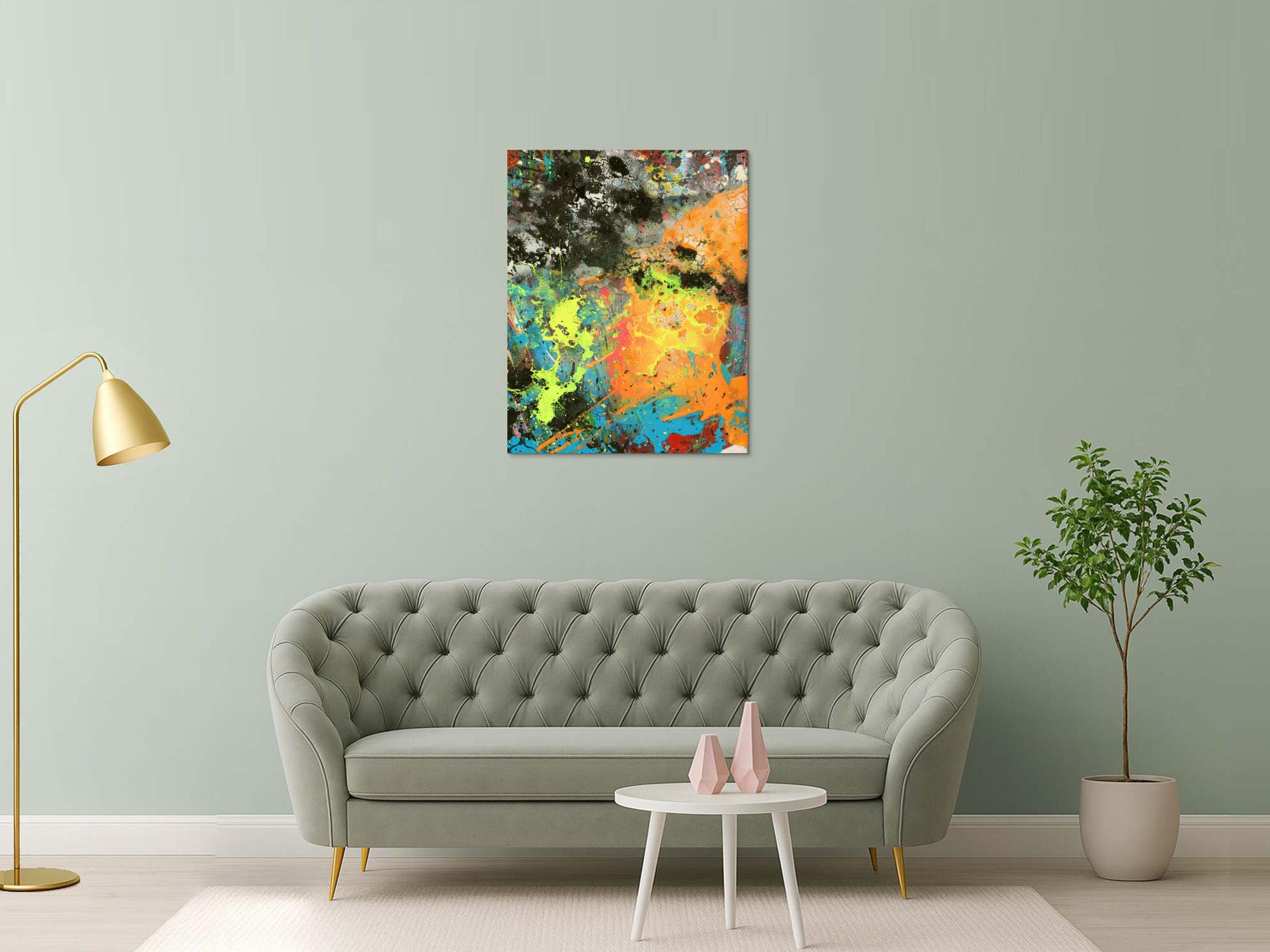 Abstraktes Bild auf Leinwand