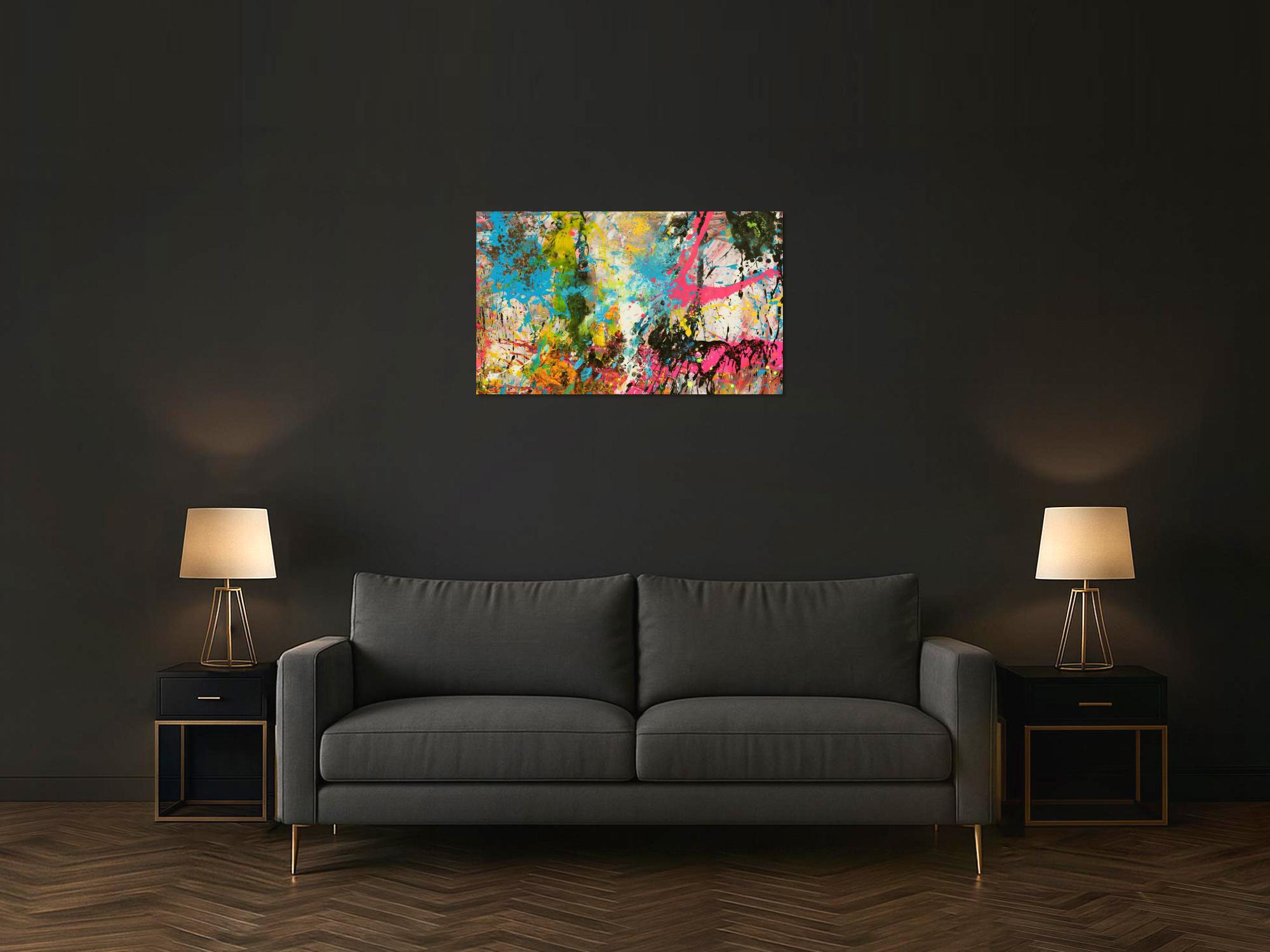 Abstraktes Bild auf Leinwand