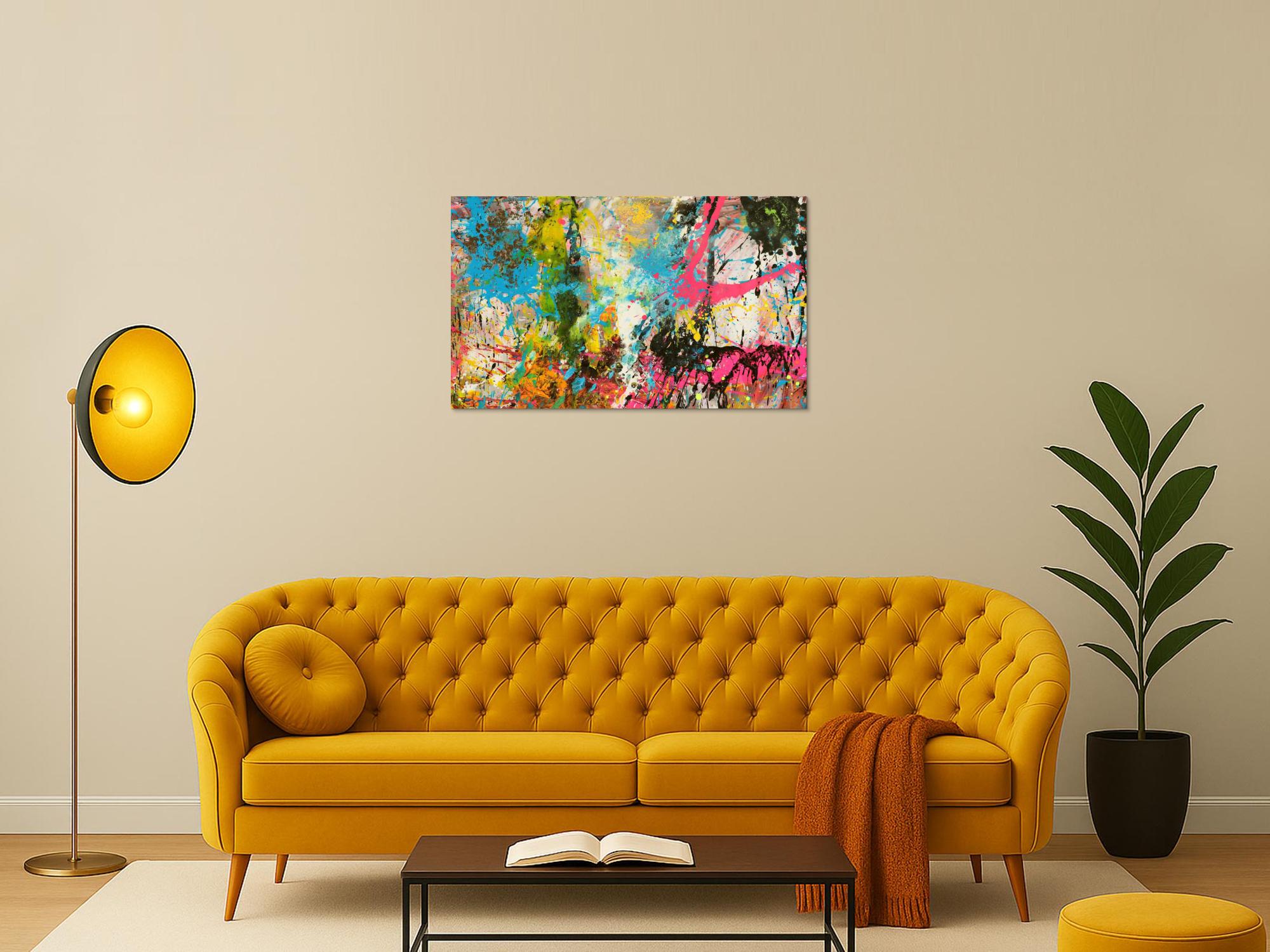 Abstraktes Bild auf Leinwand