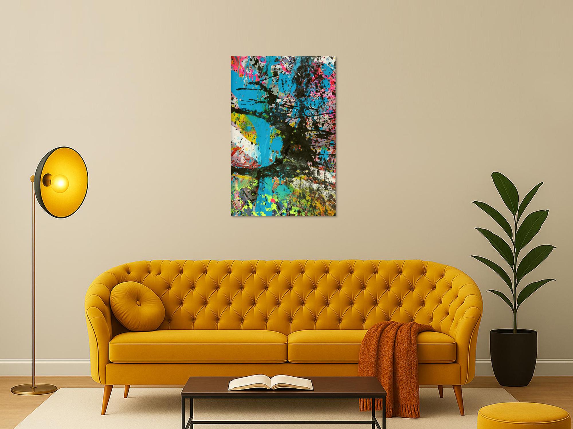 Abstraktes Bild auf Leinwand