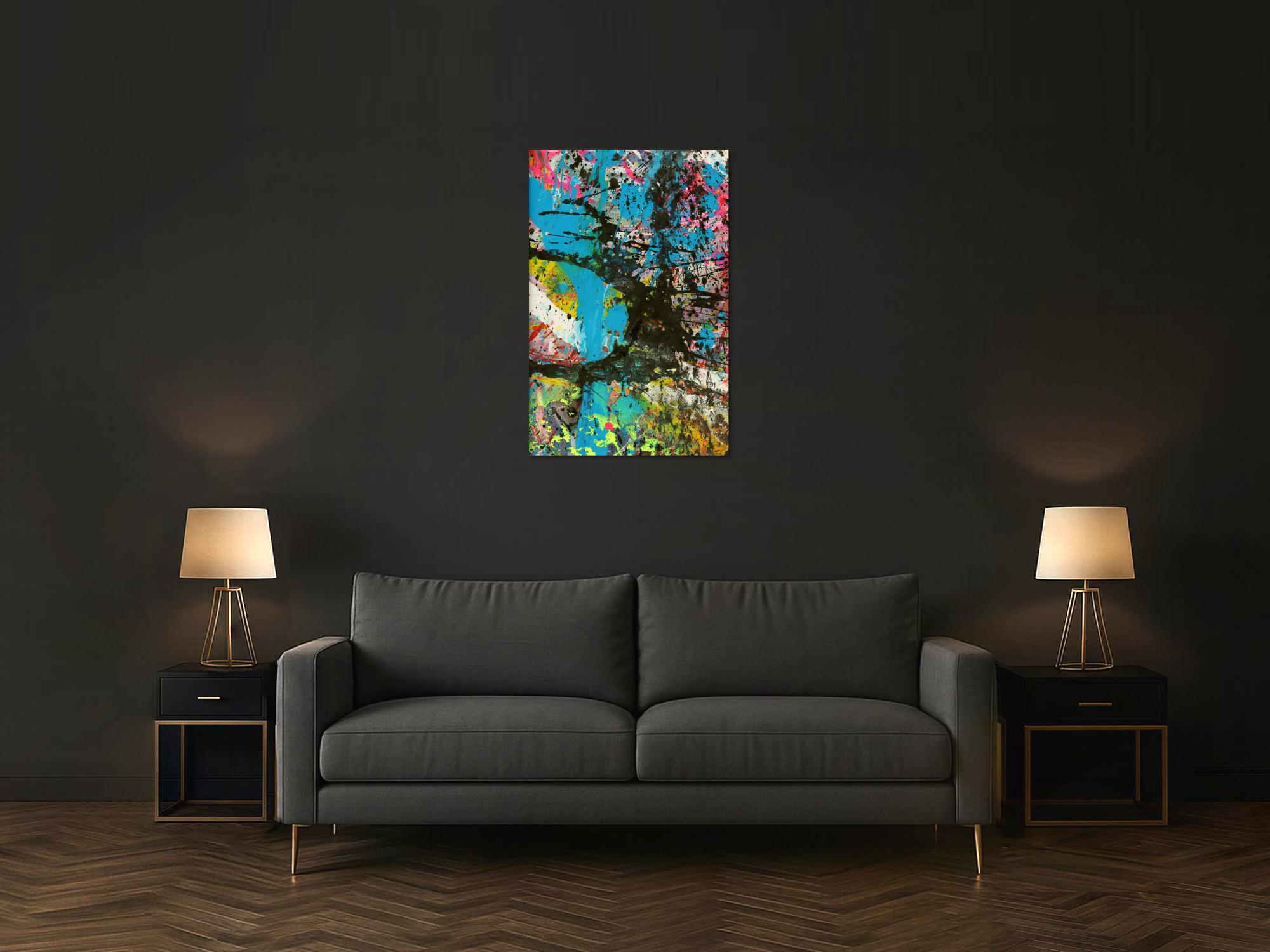 Abstraktes Bild auf Leinwand