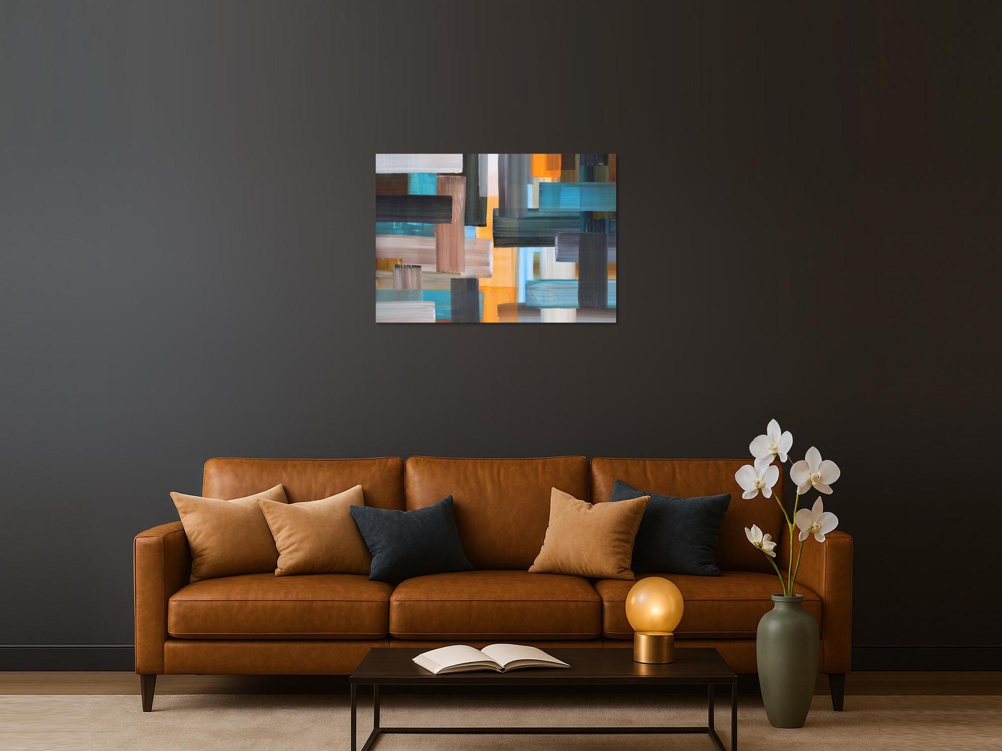 Abstraktes Bild auf Leinwand