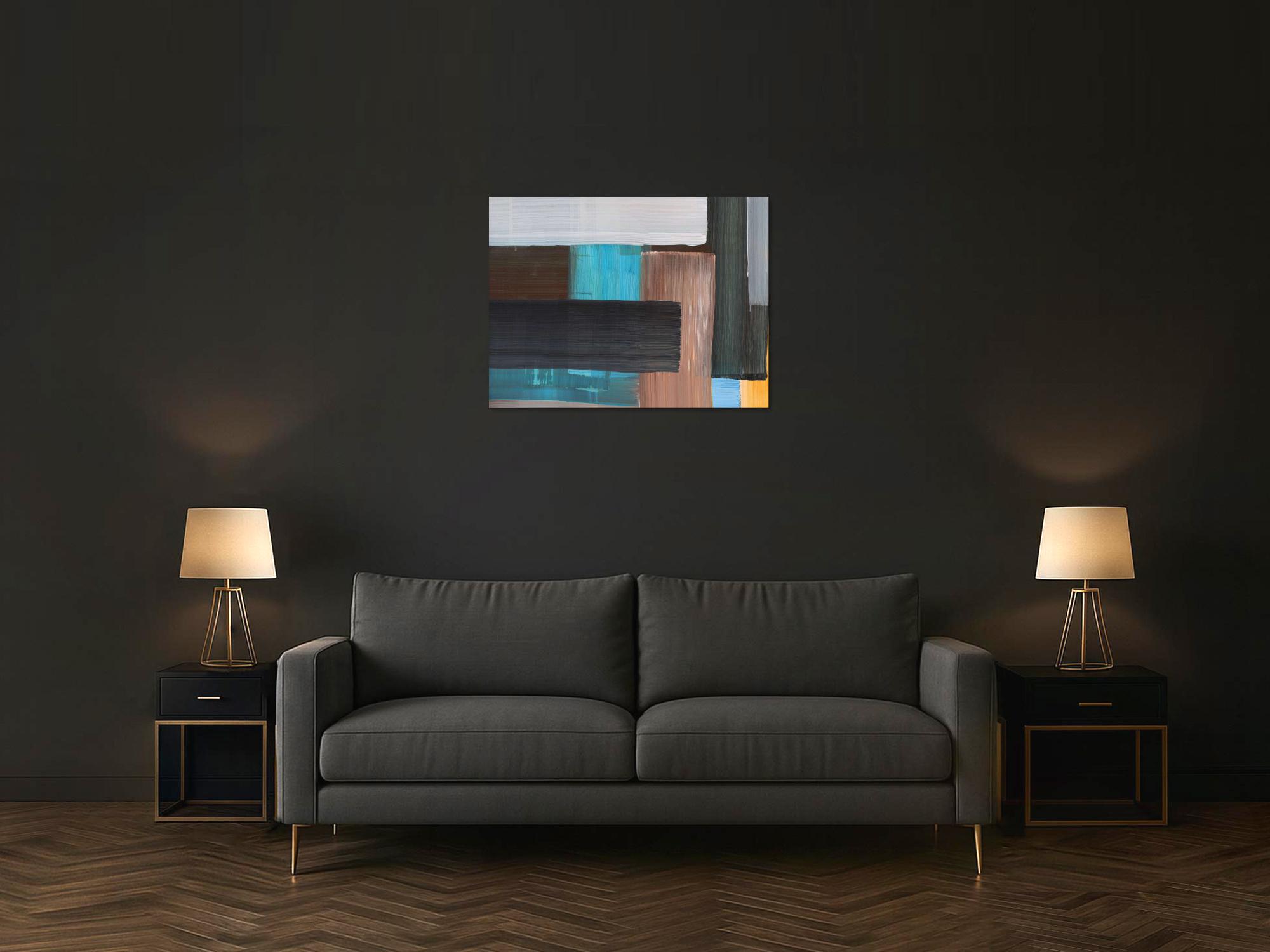 Abstraktes Bild auf Leinwand