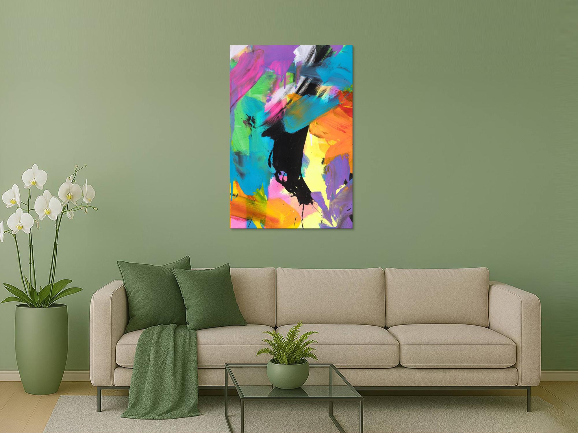 Abstraktes Bild auf Leinwand