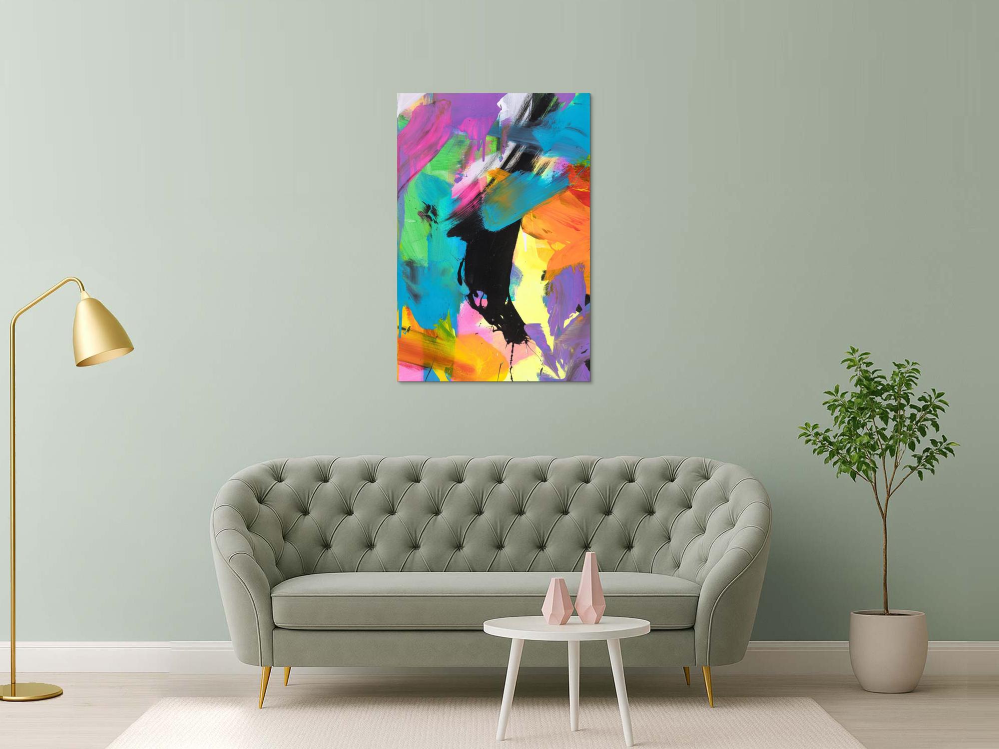 Abstraktes Bild auf Leinwand