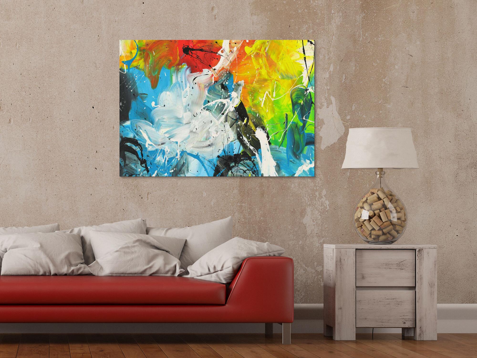 Abstraktes Bild auf Leinwand