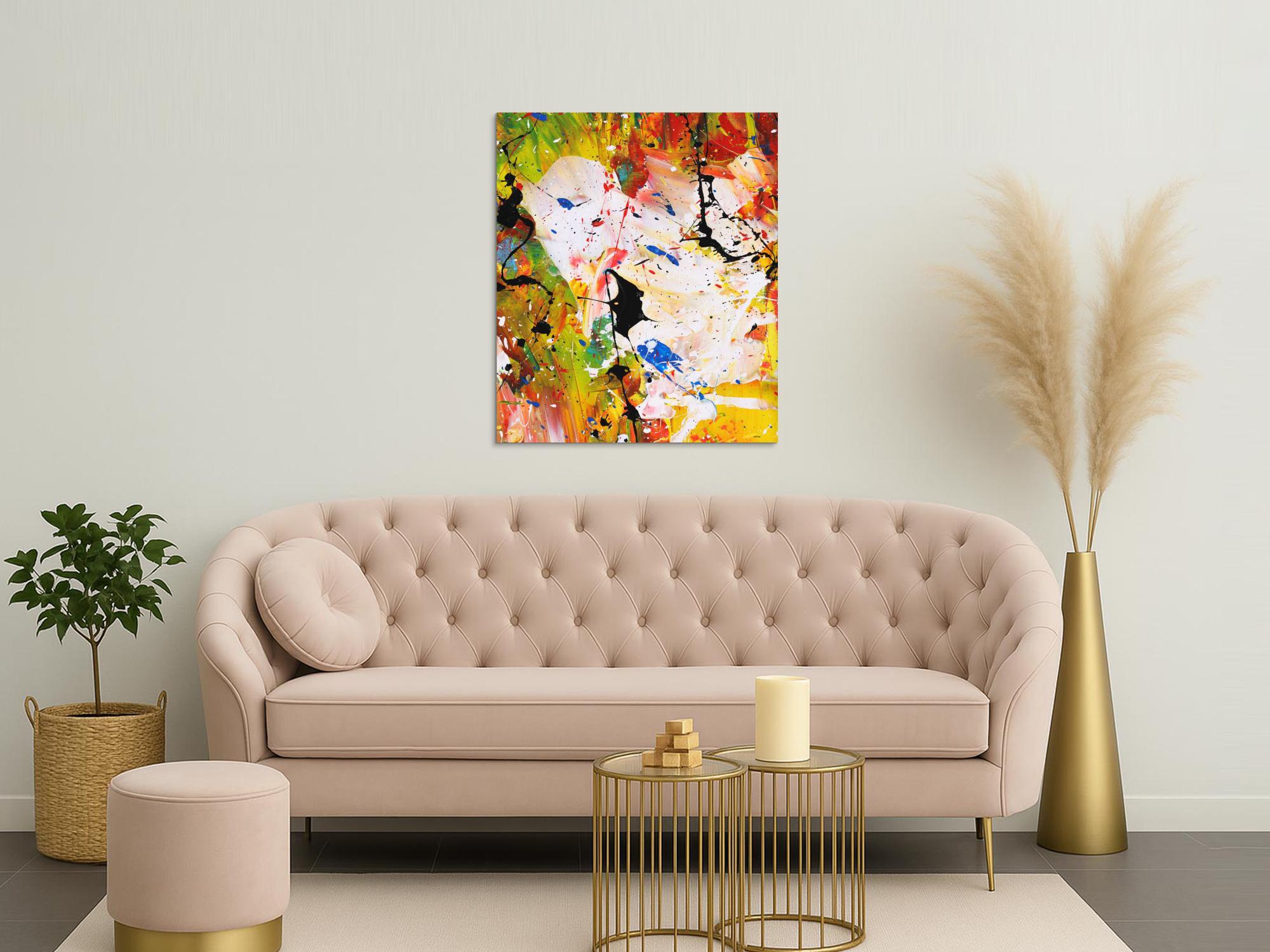 Abstraktes Bild auf Leinwand