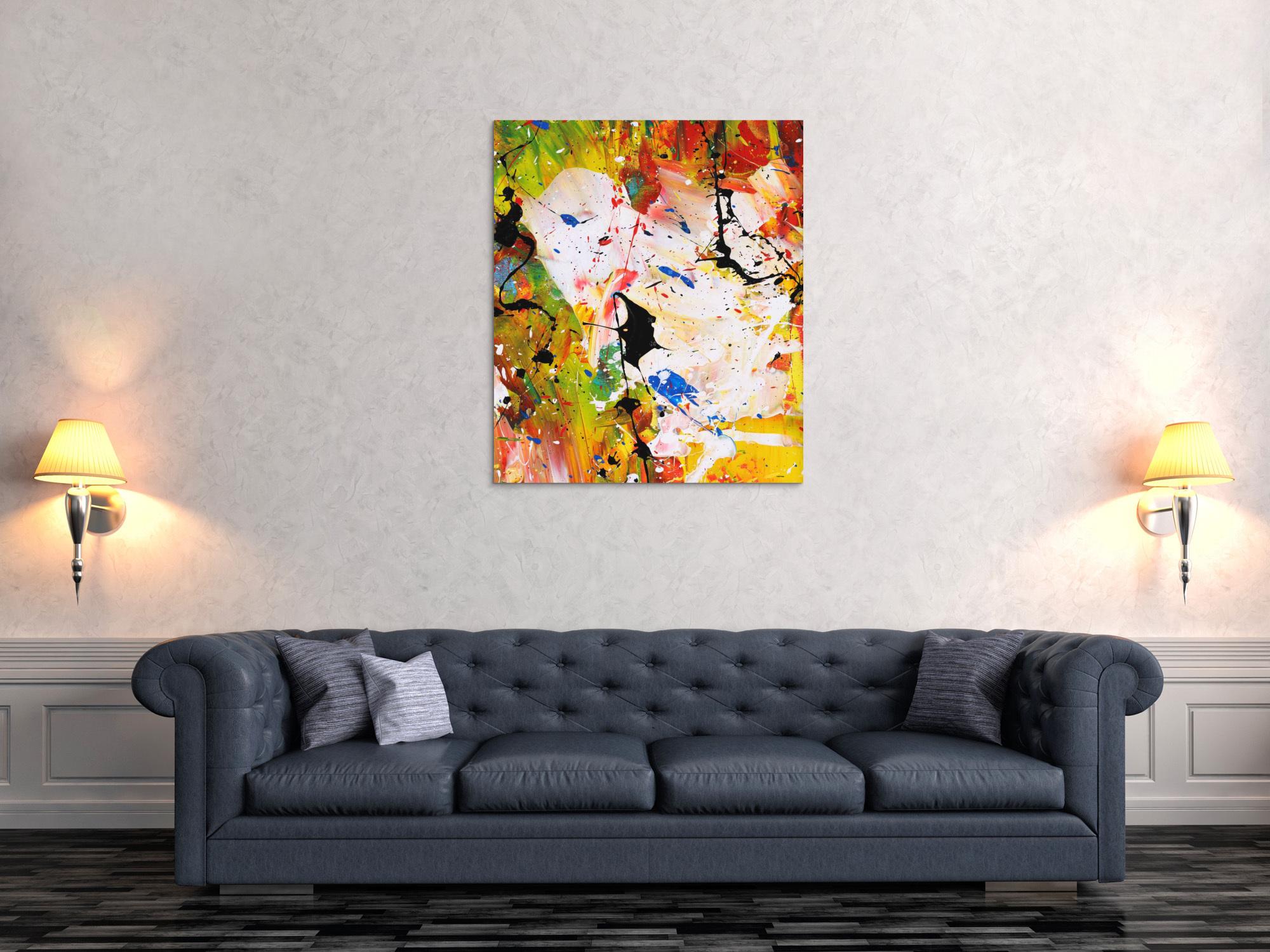 Abstraktes Bild auf Leinwand