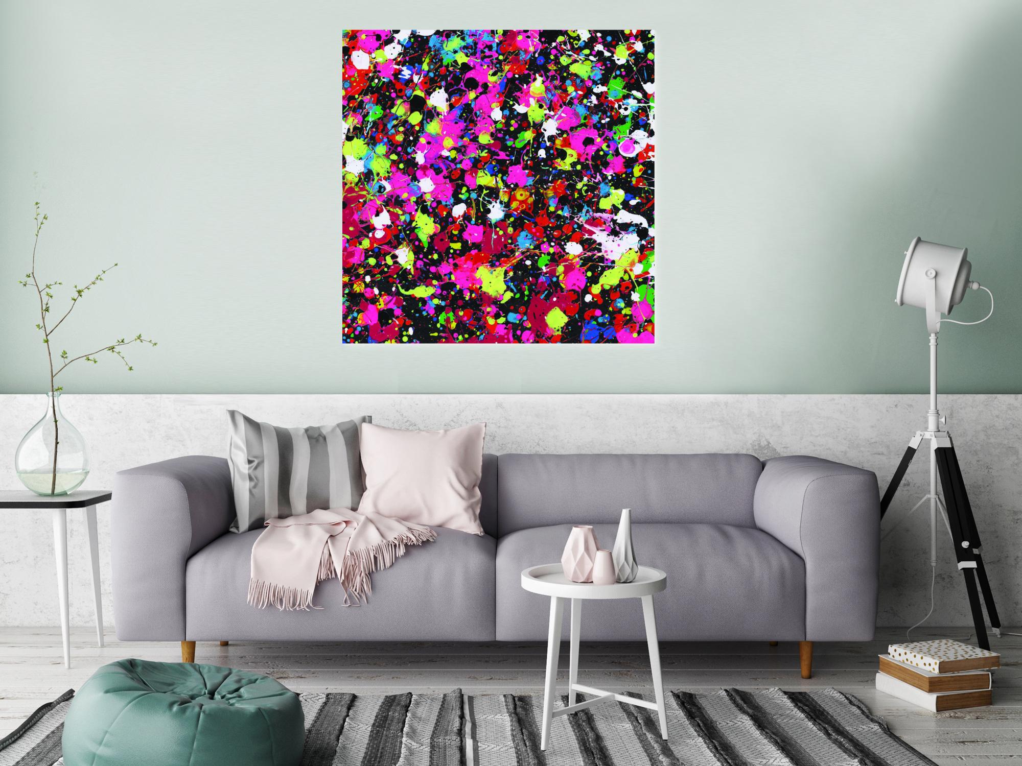 Abstraktes Bild auf Leinwand