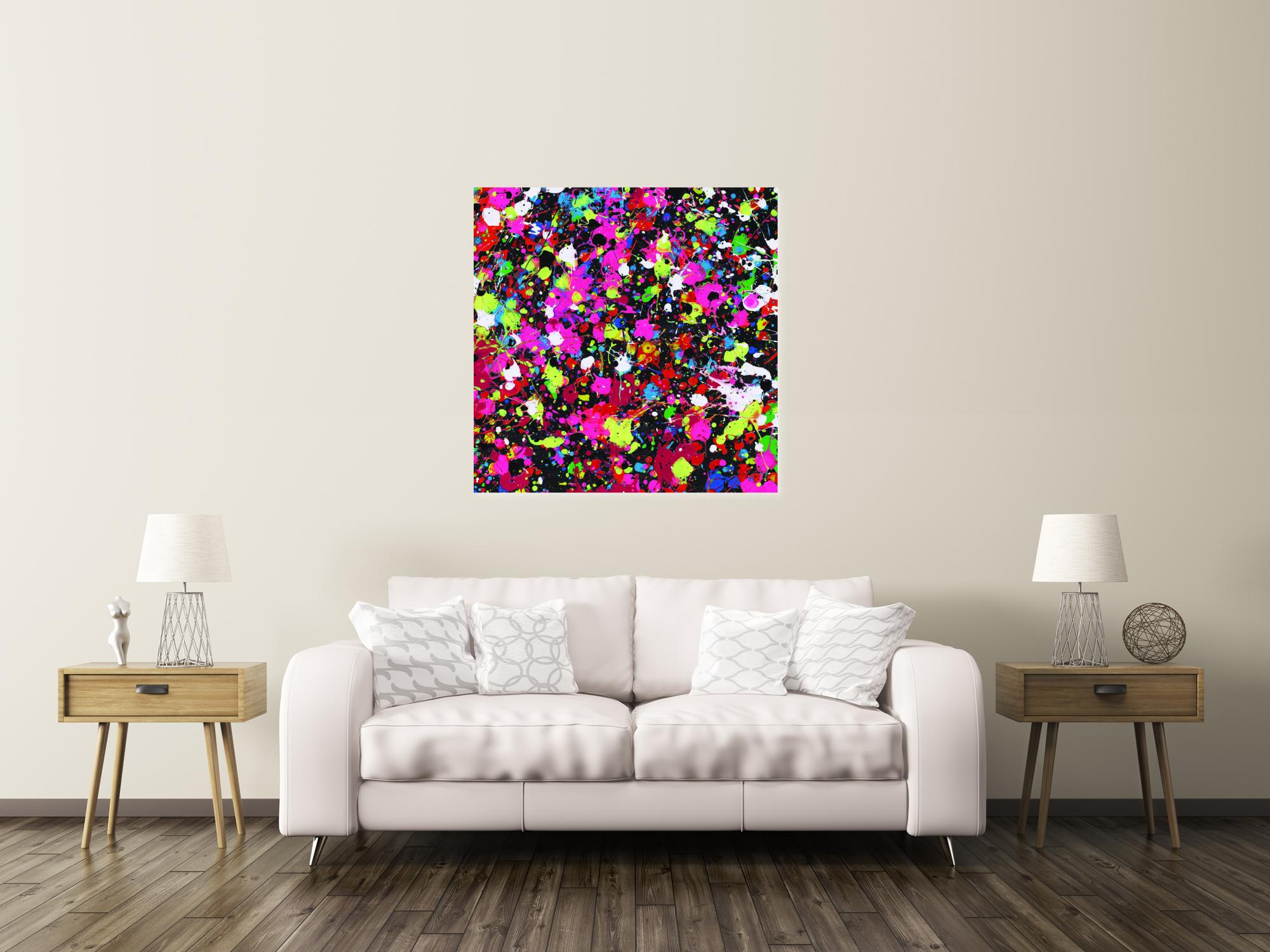 Abstraktes Bild auf Leinwand