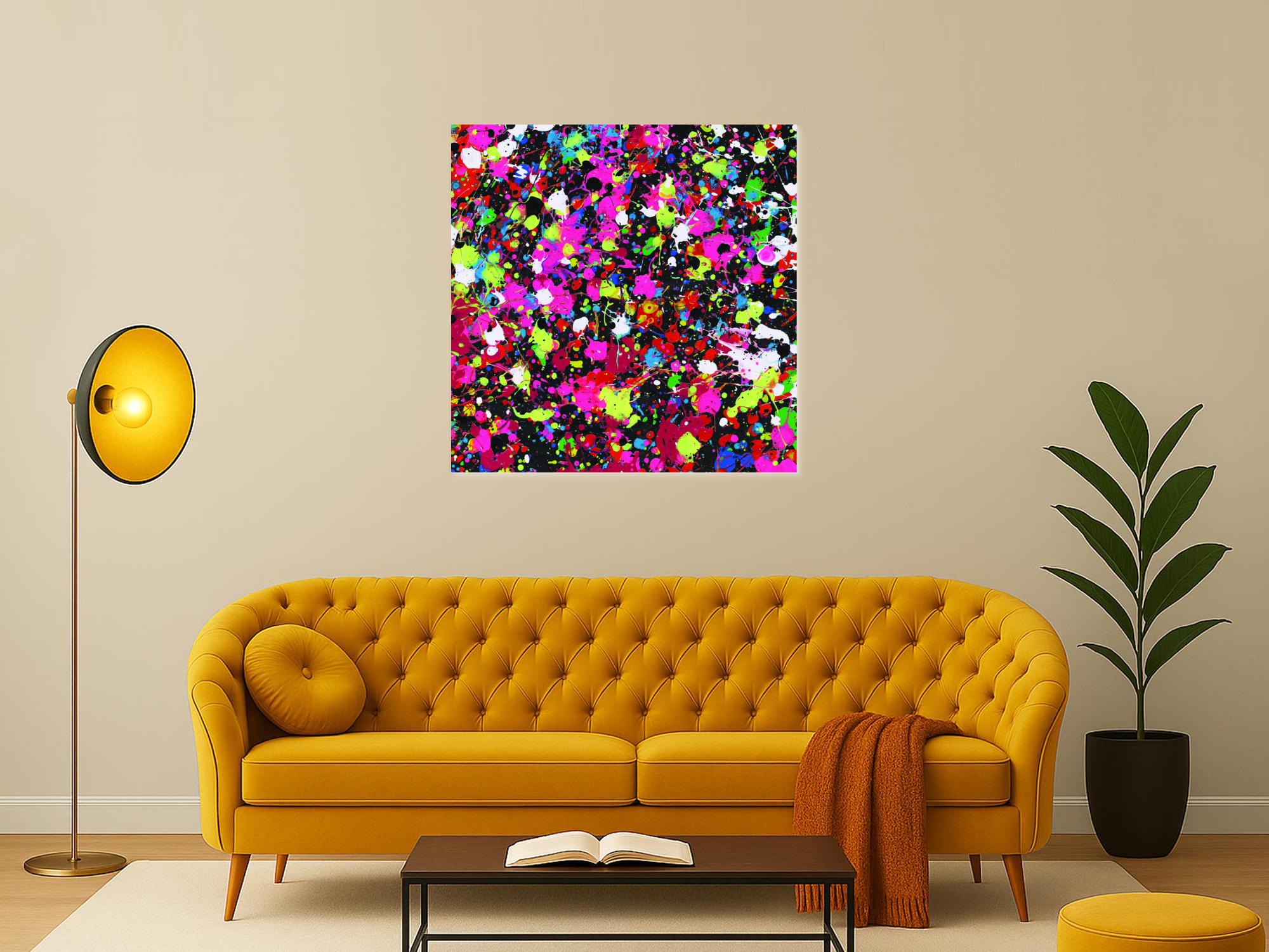 Abstraktes Bild auf Leinwand