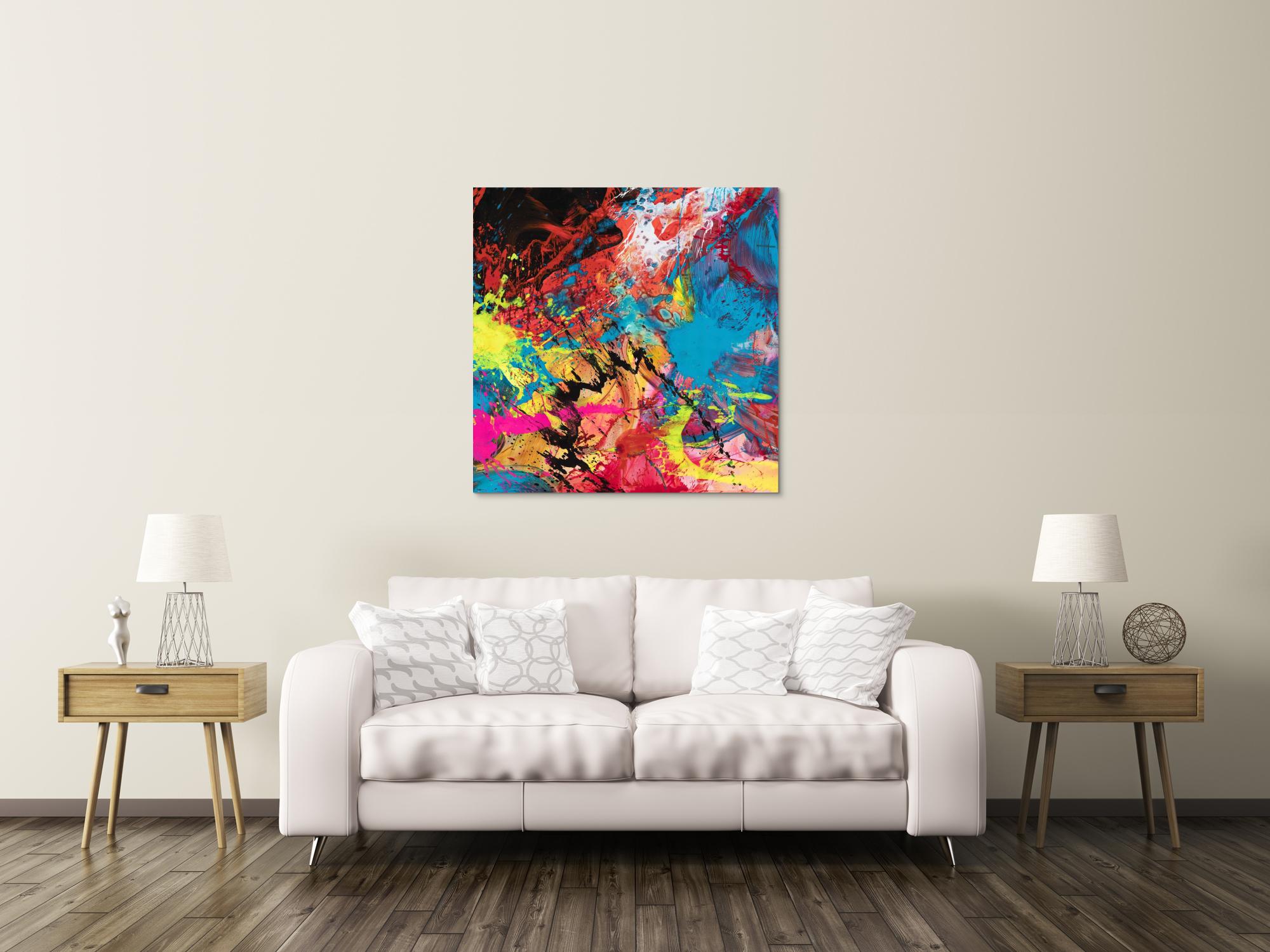 Abstraktes Bild auf Leinwand