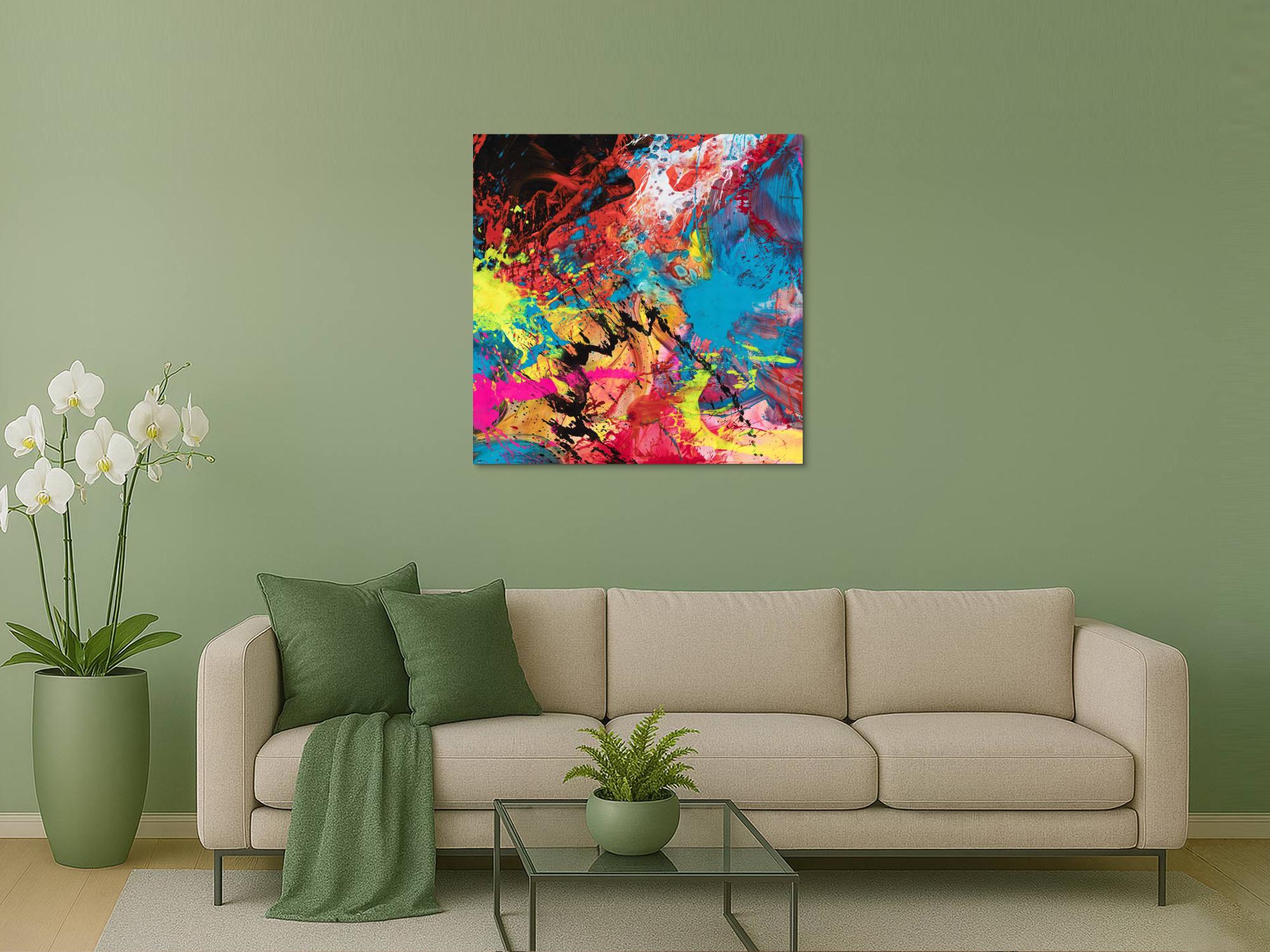 Abstraktes Bild auf Leinwand