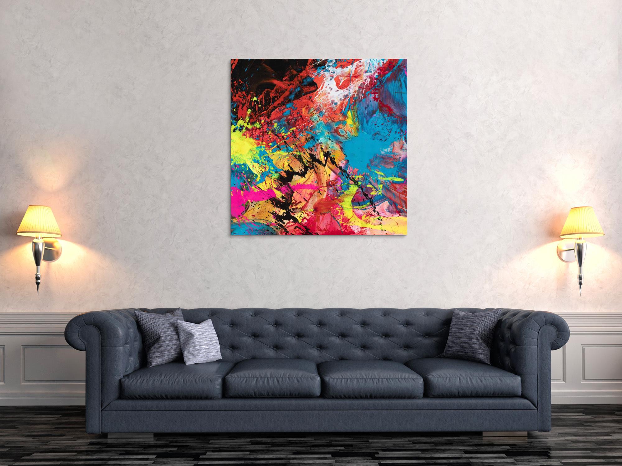 Abstraktes Bild auf Leinwand