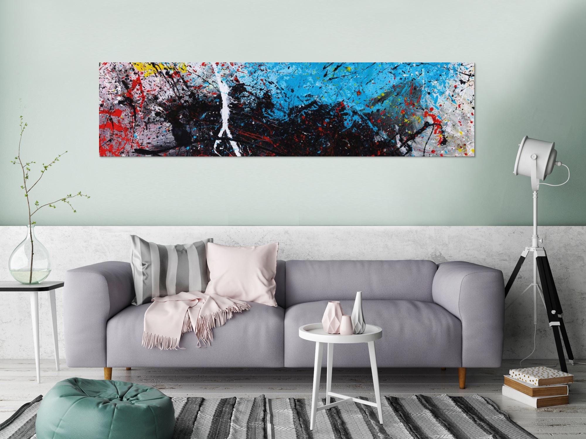 Abstraktes Bild auf Leinwand