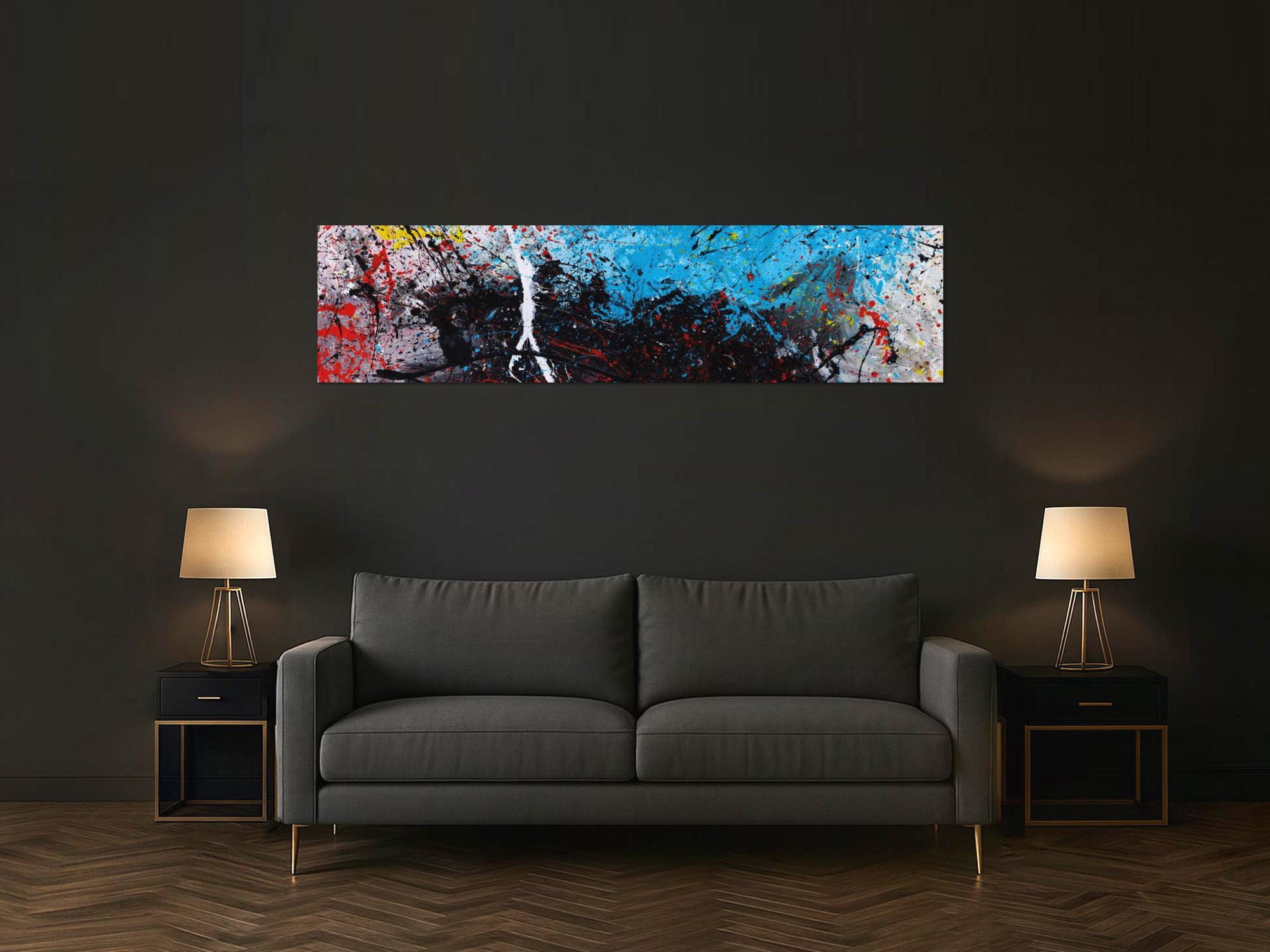 Abstraktes Bild auf Leinwand