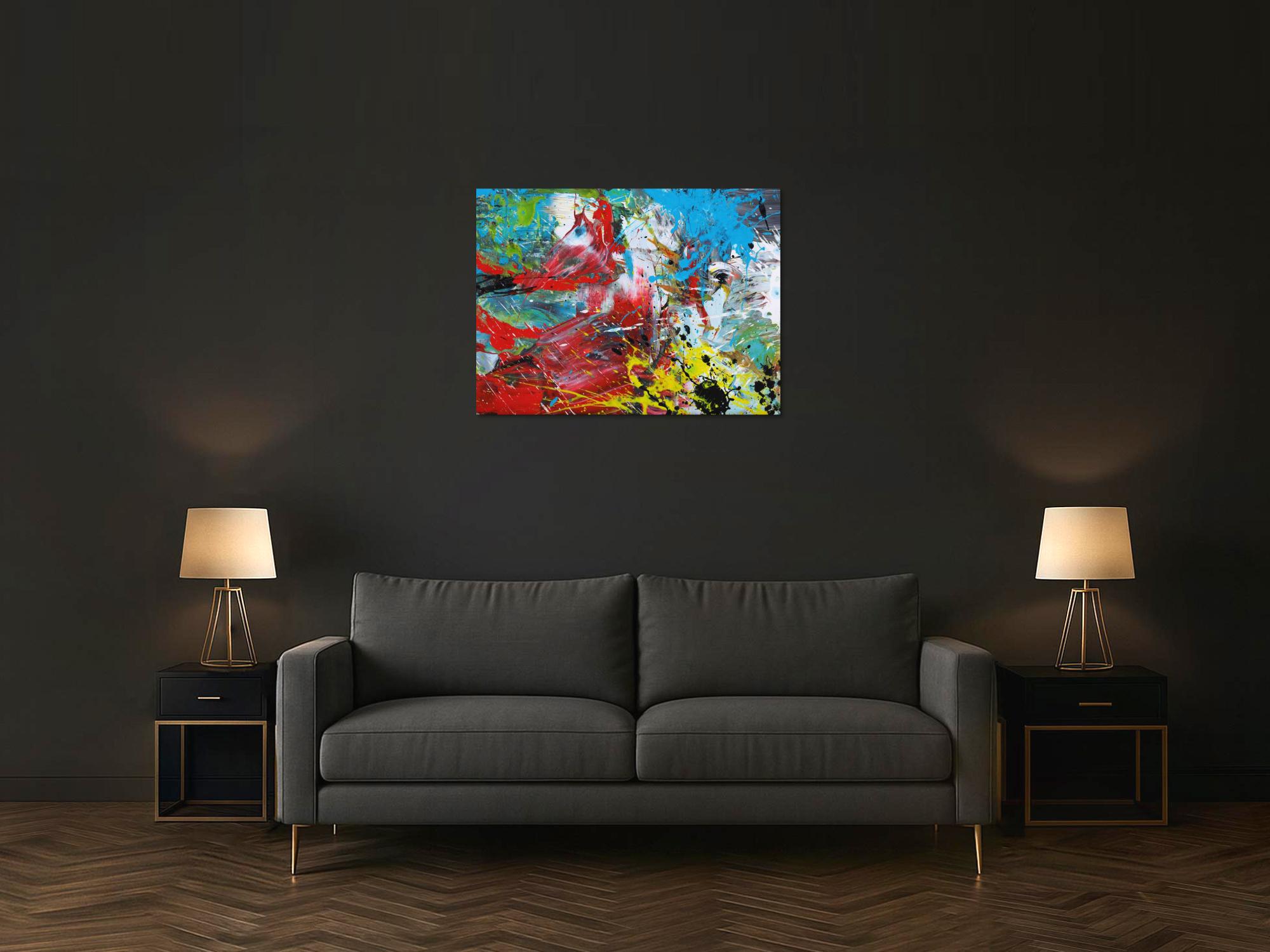 Abstraktes Bild auf Leinwand