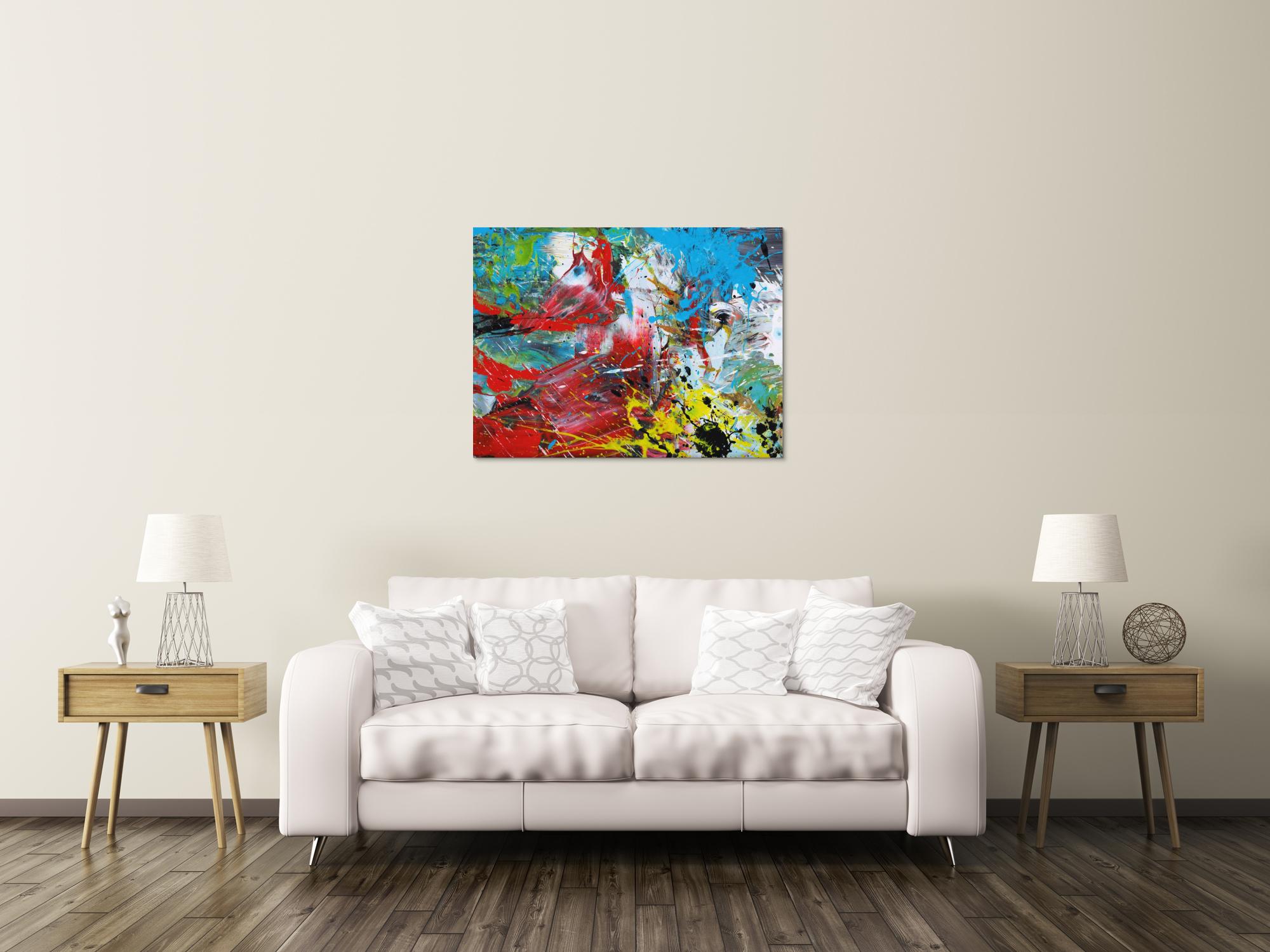 Abstraktes Bild auf Leinwand