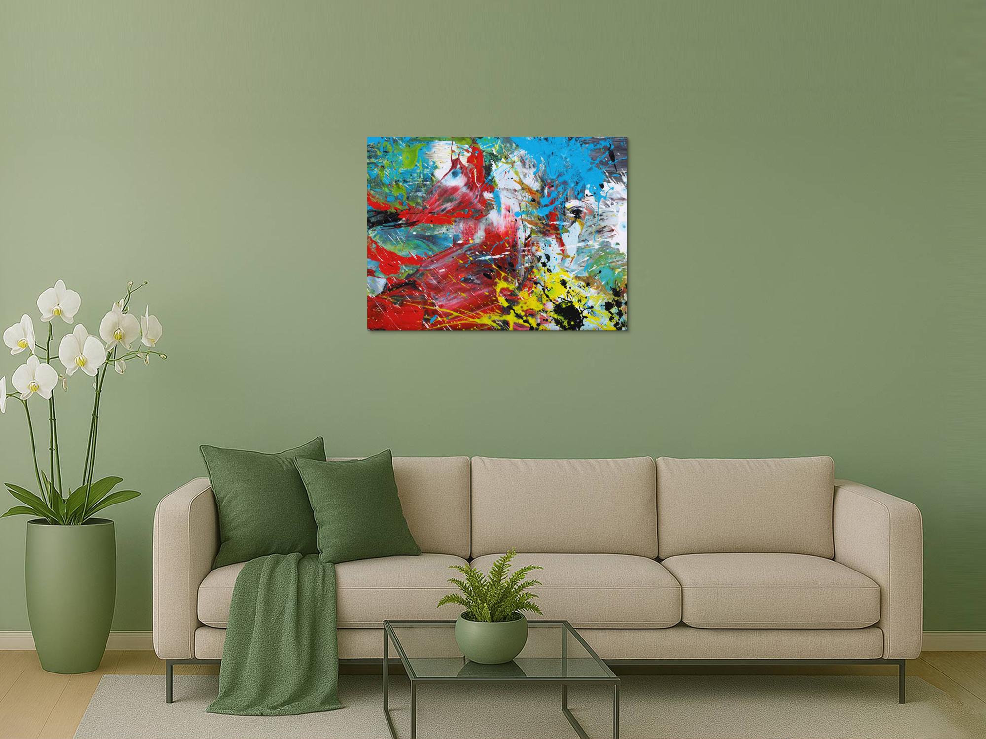 Abstraktes Bild auf Leinwand