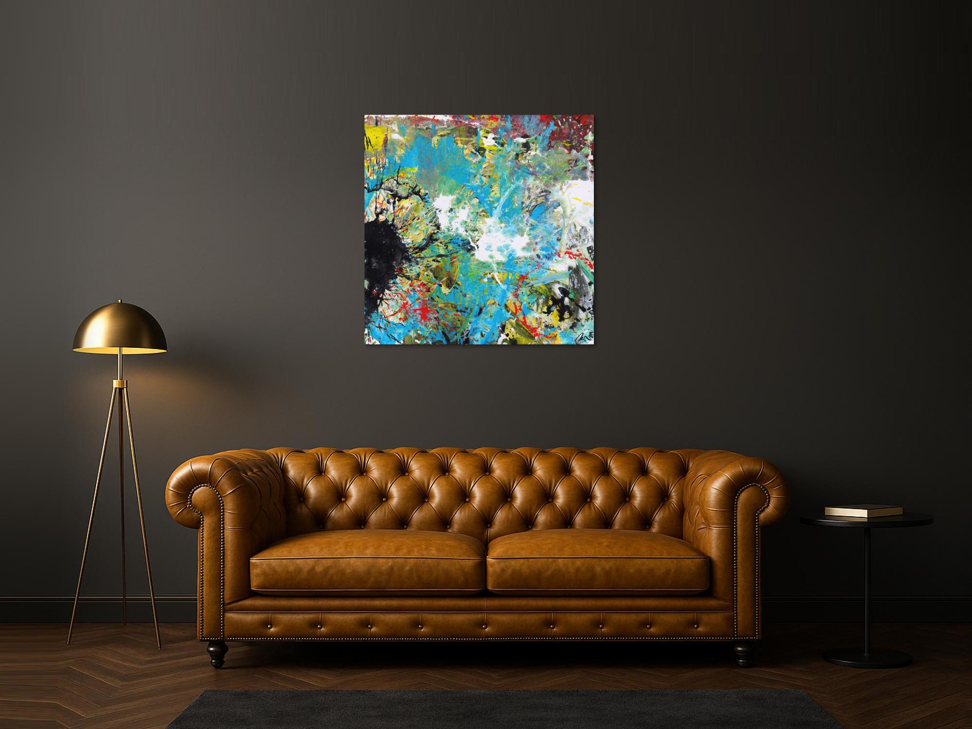 Abstraktes Bild auf Leinwand