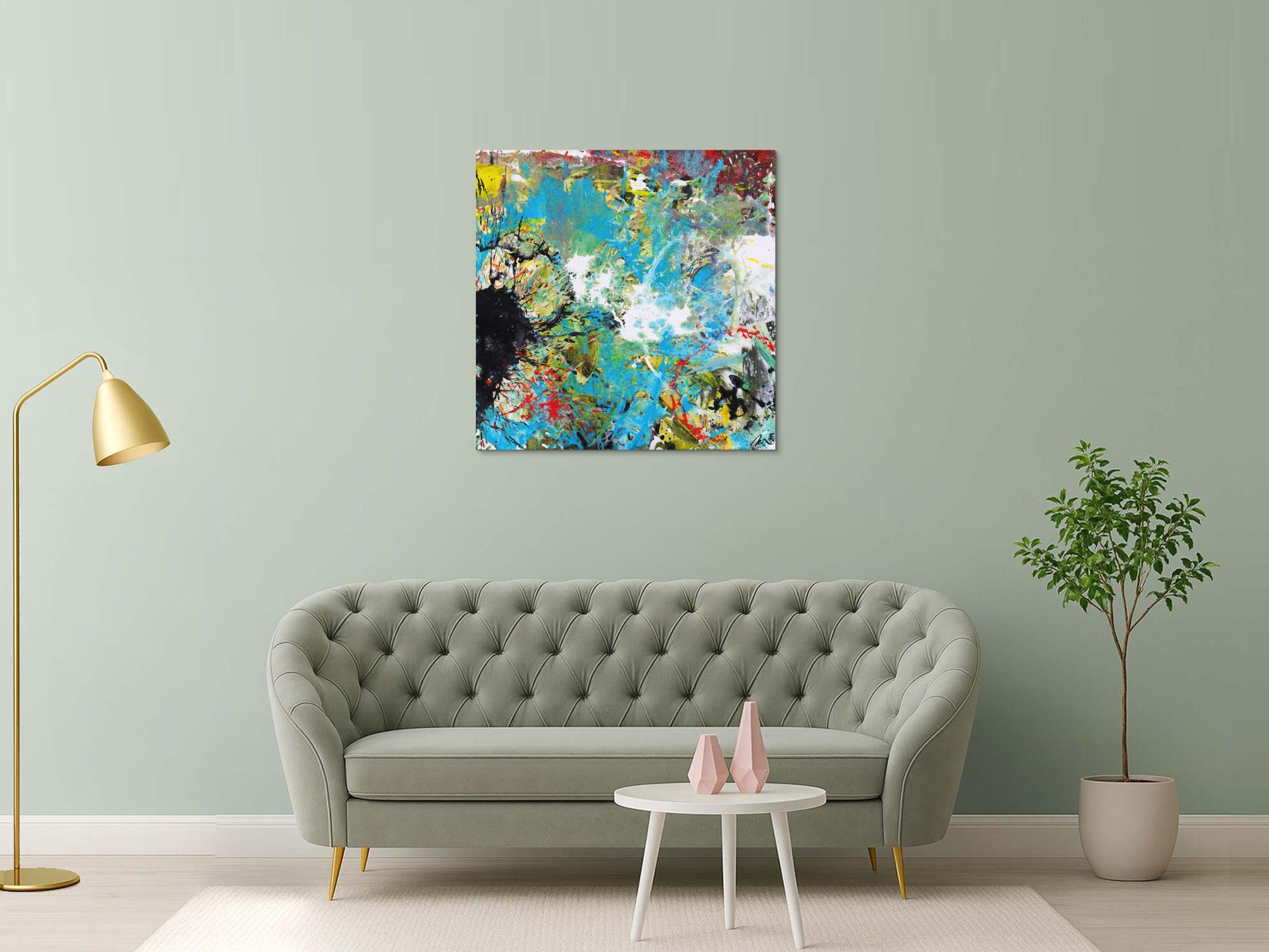 Abstraktes Bild auf Leinwand