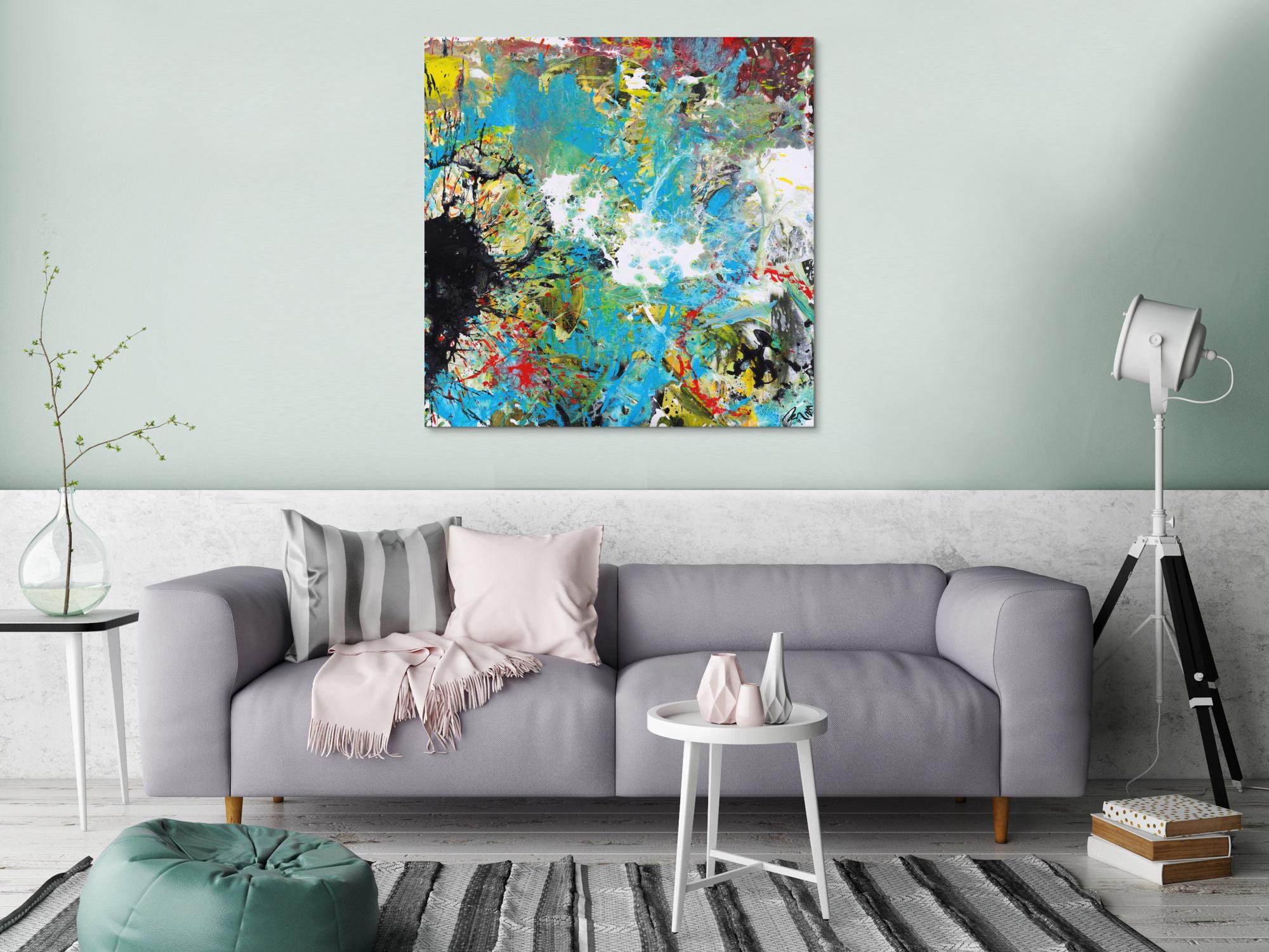 Abstraktes Bild auf Leinwand