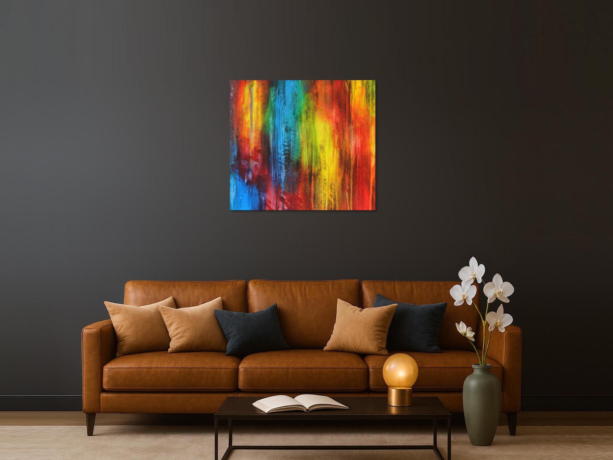 Abstraktes Bild auf Leinwand