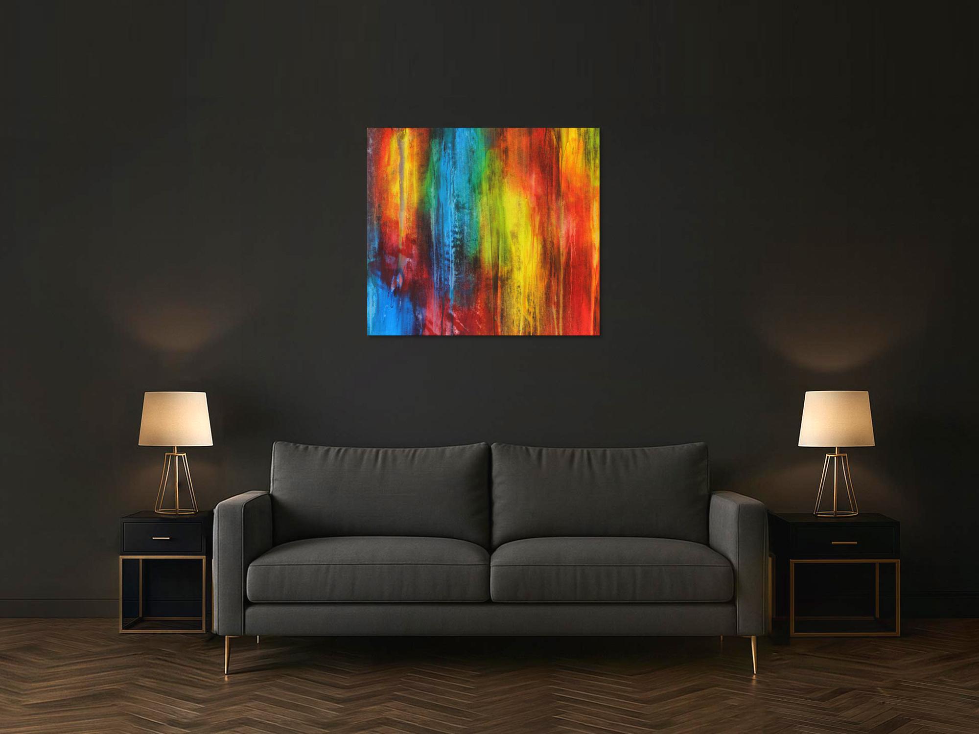 Abstraktes Bild auf Leinwand